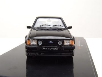 ixo Models Modellauto Ford Escort MK3 RS Turbo 1984 schwarz Modellauto 1:43 ixo models, Maßstab 1:43