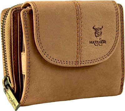 Matador Geldbörse (Damen Portemonnaie mit RFID Schutz, Damen Portemonnaie mit RFID Schutz), Frauen Brieftasche TüV Geprüfter 14 Kartenfächer Damen Geldbörse