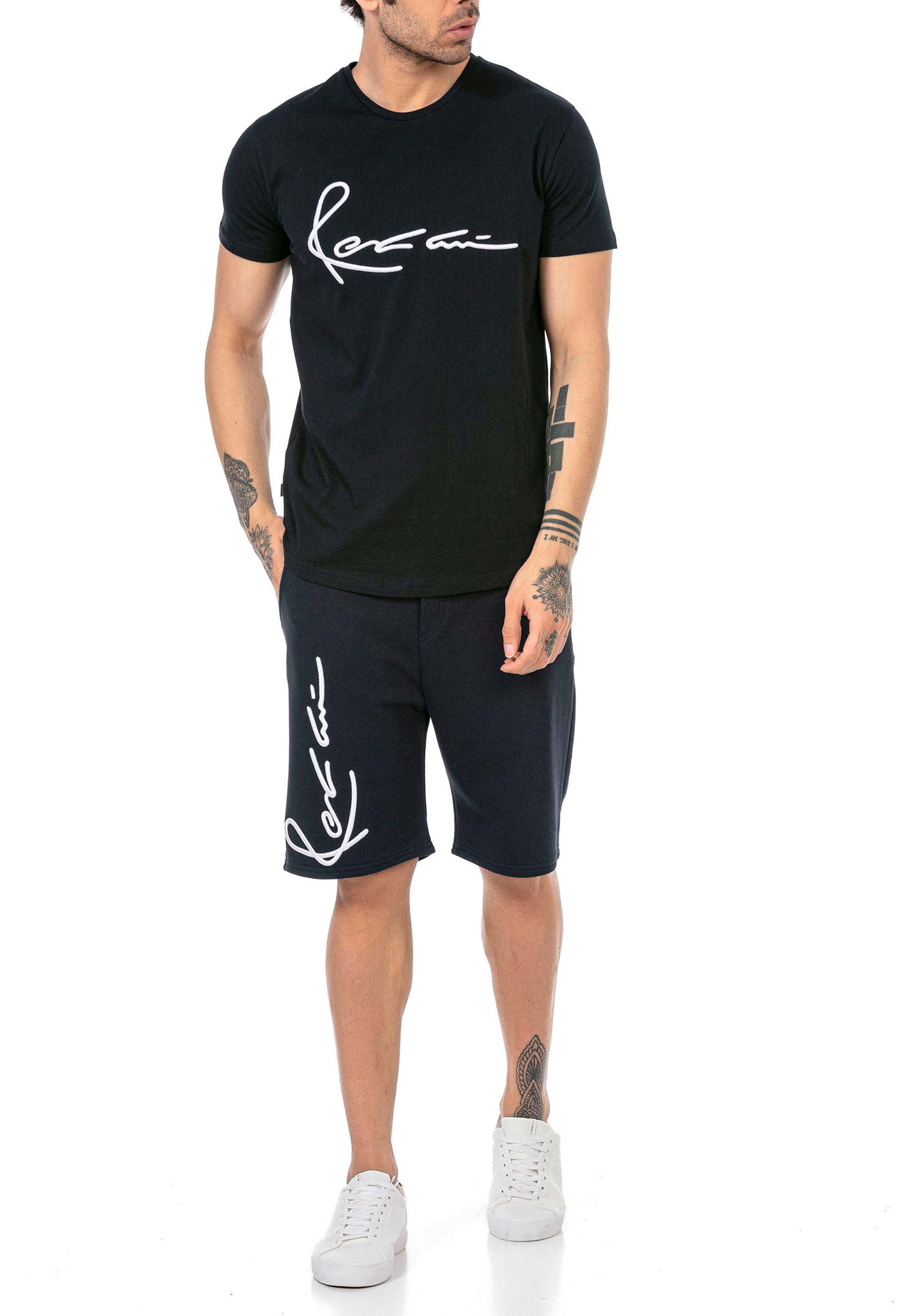 RedBridge T-Shirt & Shorts Red Bridge Herren Set Sweat Freizeit Anzug T-Shi günstig online kaufen