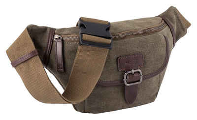 camel active Bauchtasche MOUNTAIN Belt bag, mit modischen Lederapplikationen