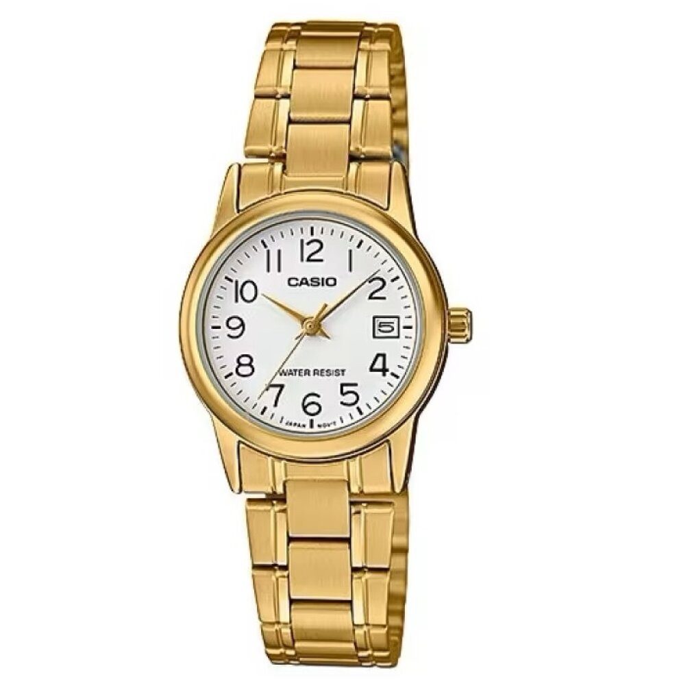 Luxusuhr Damen Analog Quarz Uhr mit Edelstahl Armband LTP-V002G-7