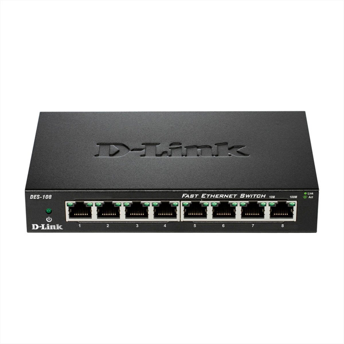 D-Link DES-108/E, 8 Pt. 10/100 Switch Netzwerk-Switch
