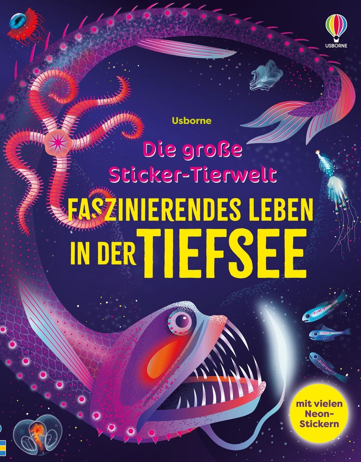 Kinderbuch Die große Sticker-Tierwelt: Faszinierendes Leben in der Tiefsee Sticke Alice James
