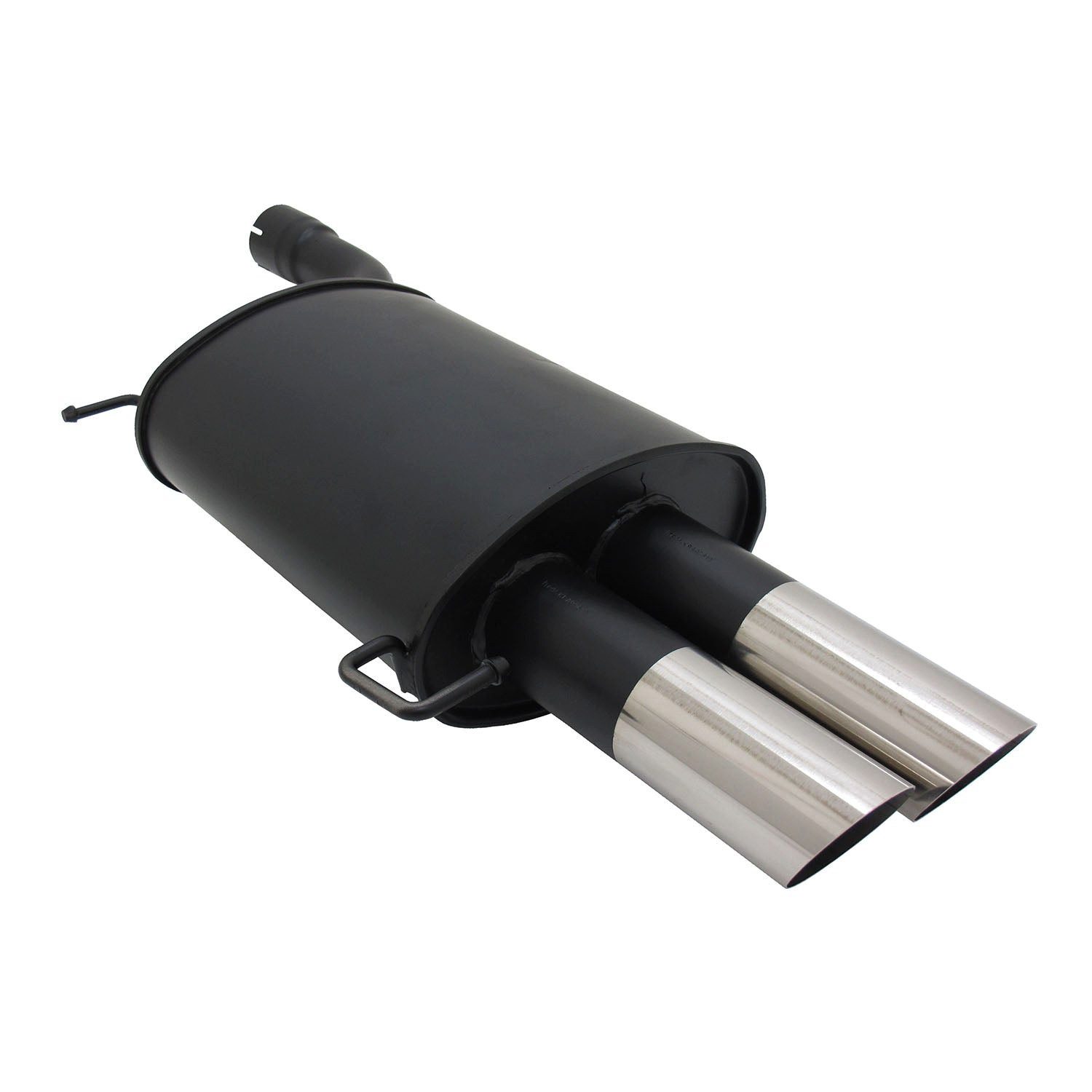 OMAC Auspuff-Flexrohr Novus Sportauspuff für BMW E60 2x76mm Endschalldämpfer mit ABE, (1-tlg), Leicht austauschbar - Doppelter Ausgang