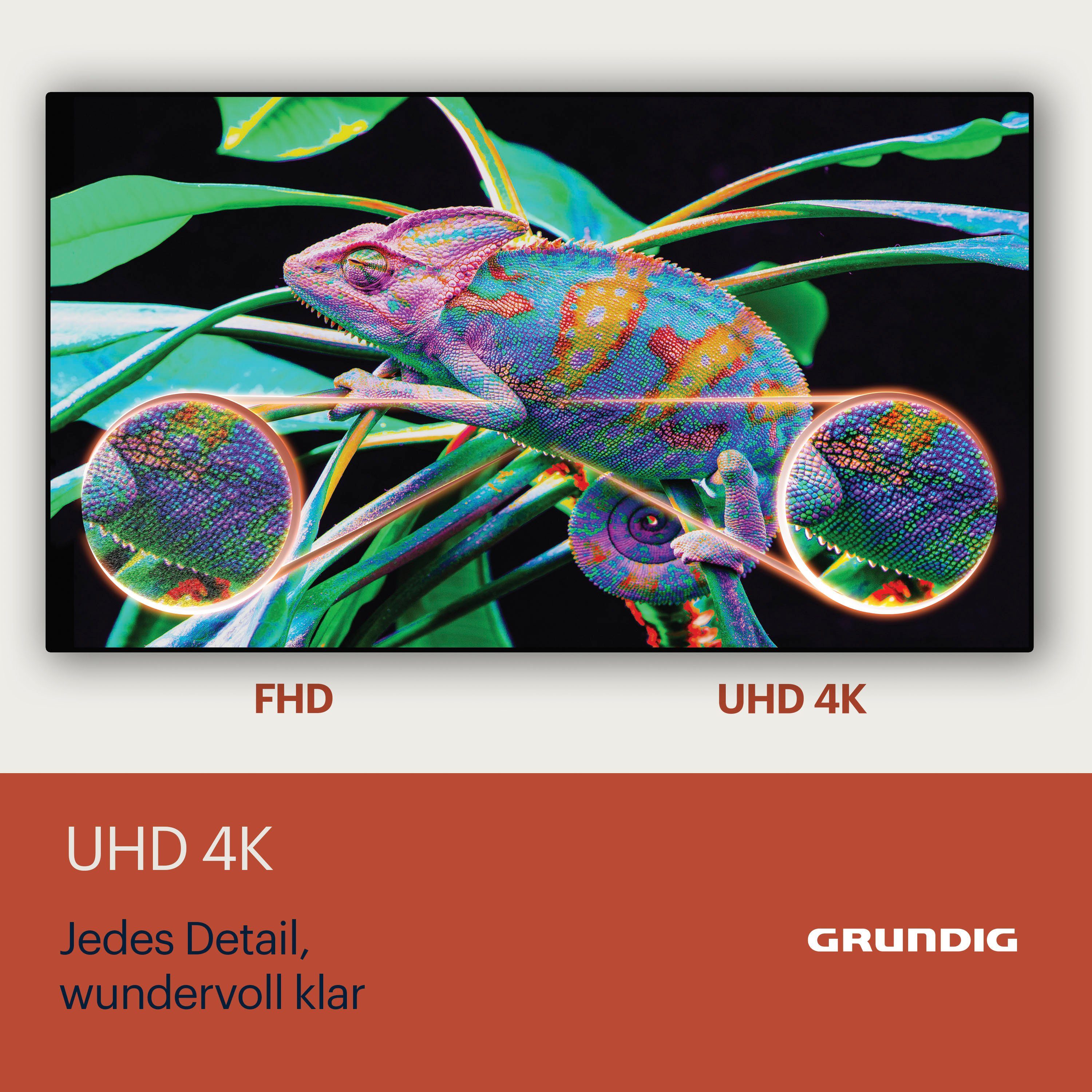 TV, HD, 4K Grundig LED-Fernseher Zoll, Android AU8T00 73 cm/65 VOE 65 Ultra Smart-TV) (164