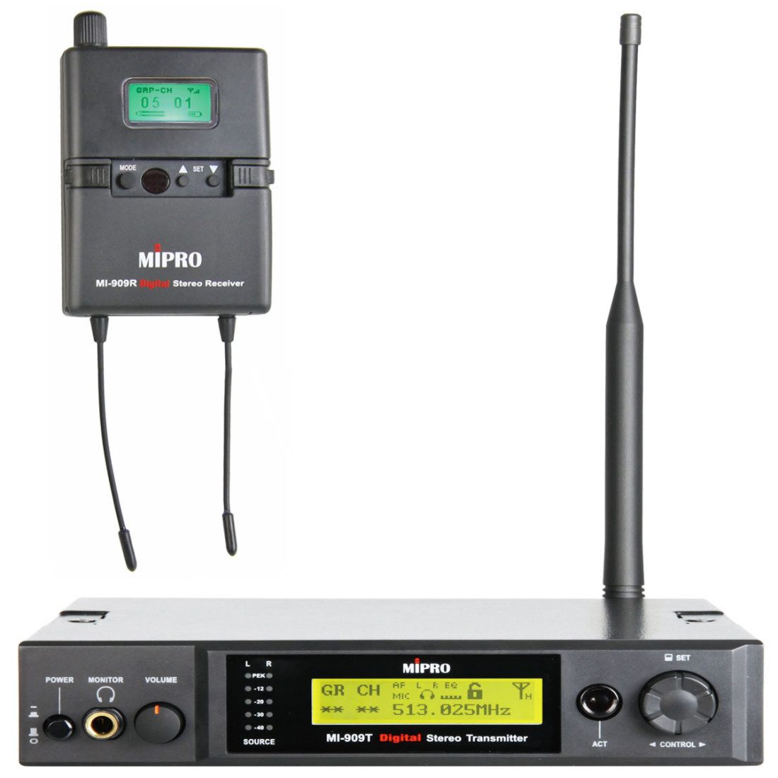 Mipro Audio Funk-Empfangsmodul Mipro MI-909RT In-Ear Monitor Funk-System