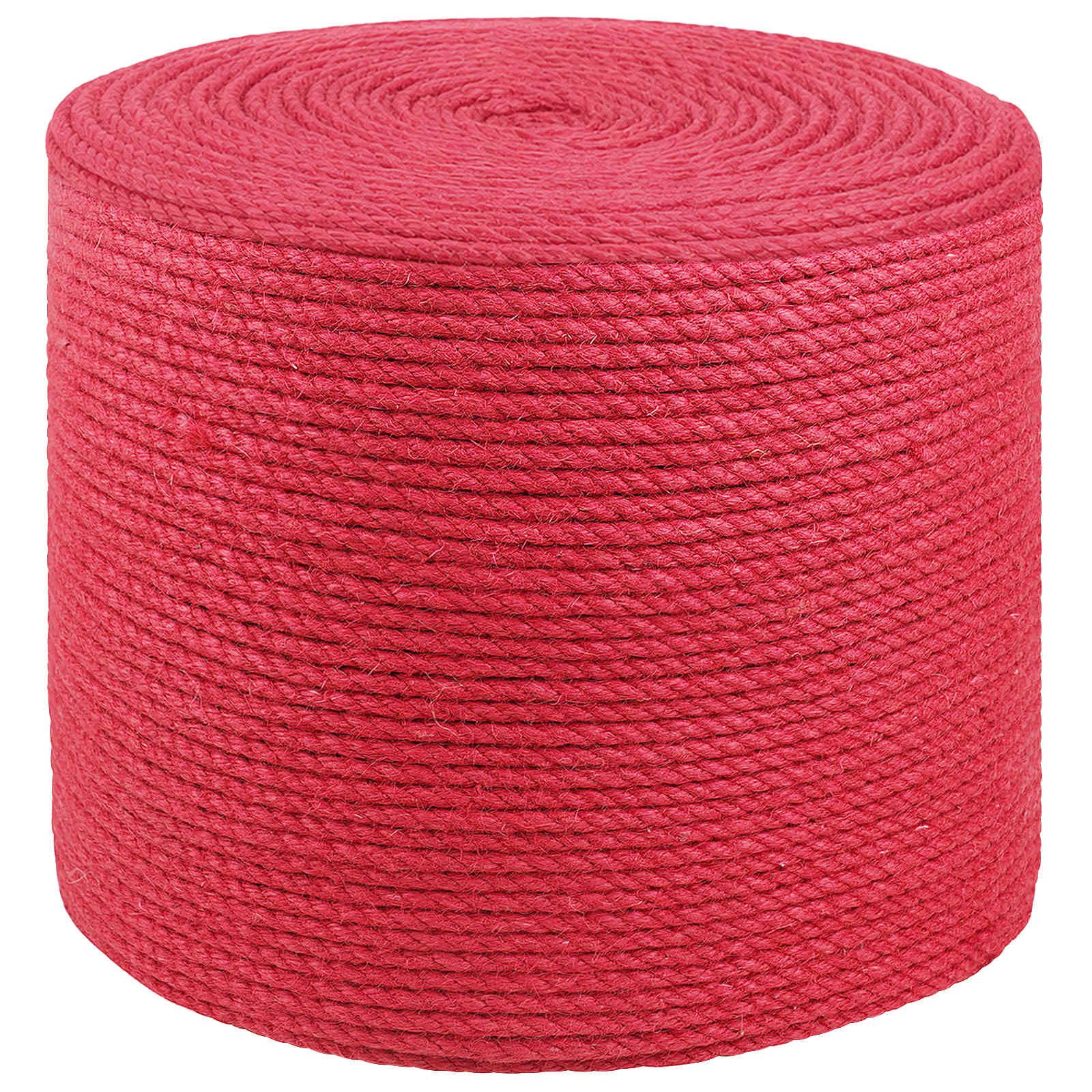 vidaXL Seil Juteseil 8 mm Rot 100% Tossa Jute (1-tlg)