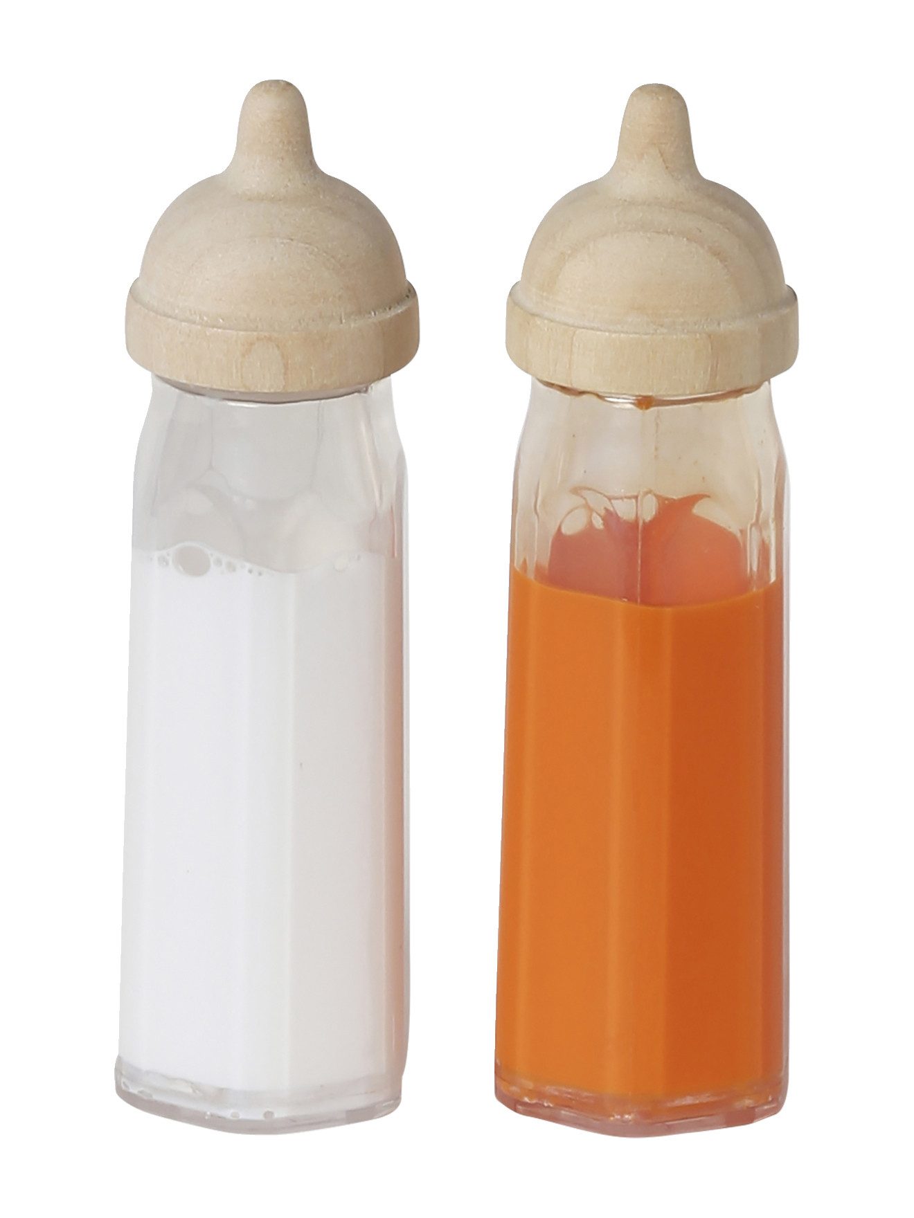 vertbaudet Puppen Accessoires-Set 2er-Set Puppen-Babyflaschen aus Holz FSC® günstig online kaufen