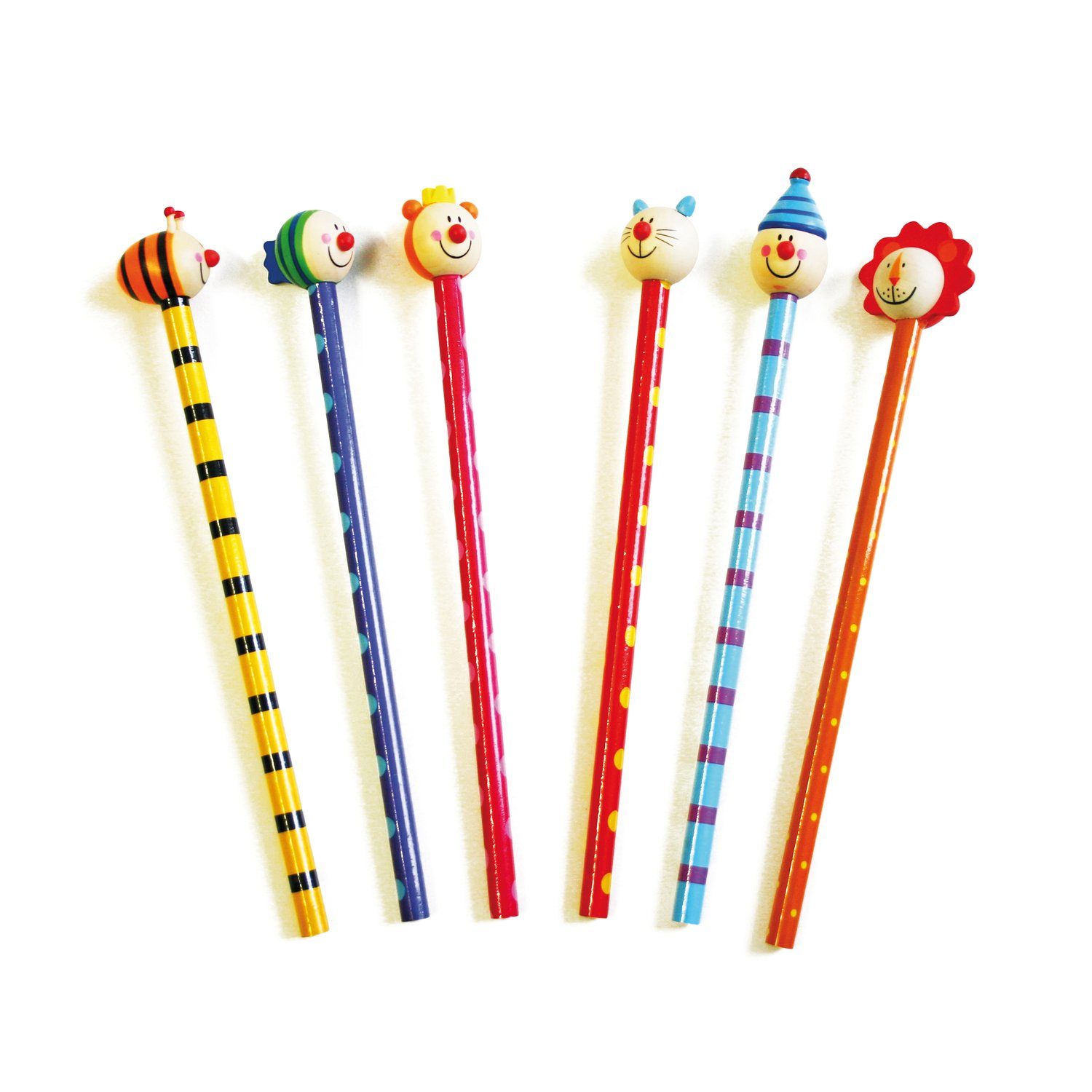 EDUPLAY Lernspielzeug Bleistift mit Tierkopf, 18,5 cm
