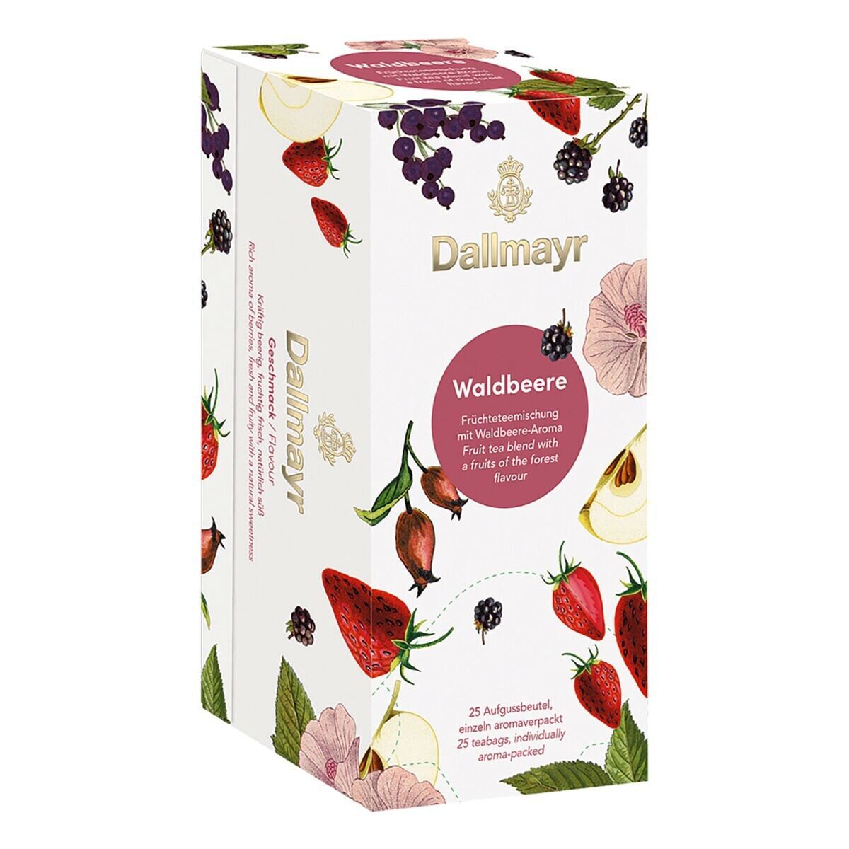 DALLMAYR Tee Waldbeere, Aromatisierter Früchtetee mit Waldbeere