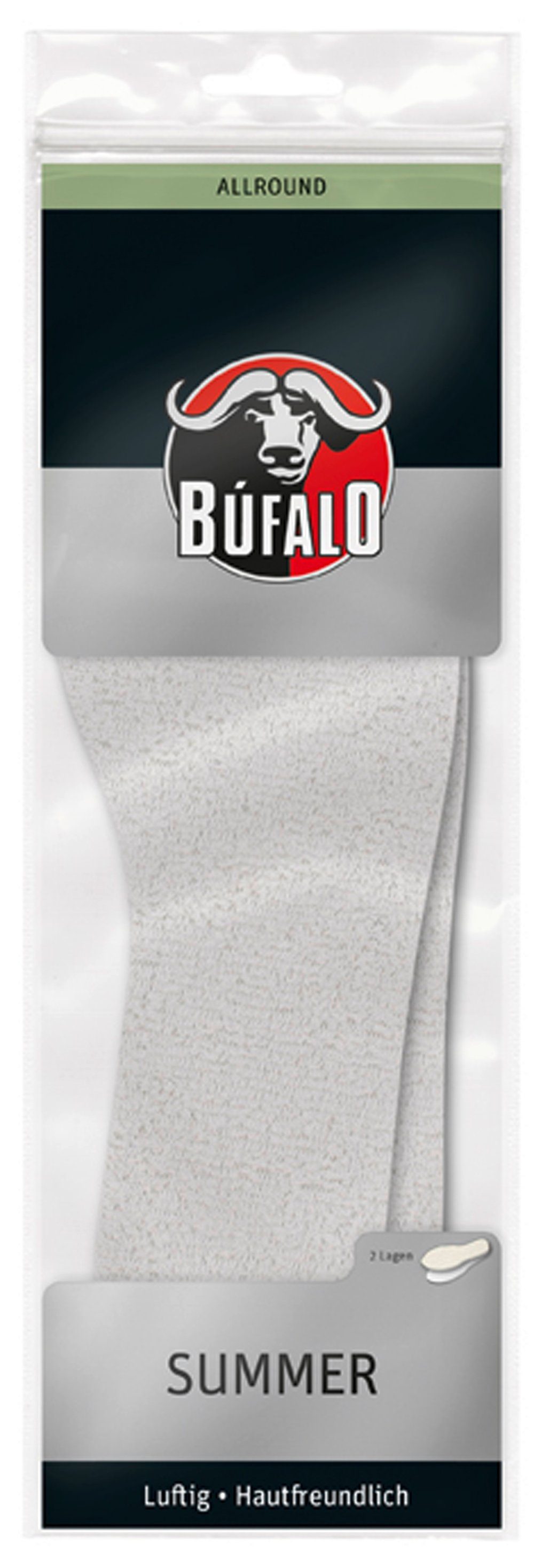 Búfalo Einlegesohlen Summer - nicht eingefasst zum perfekten Zuschnitt