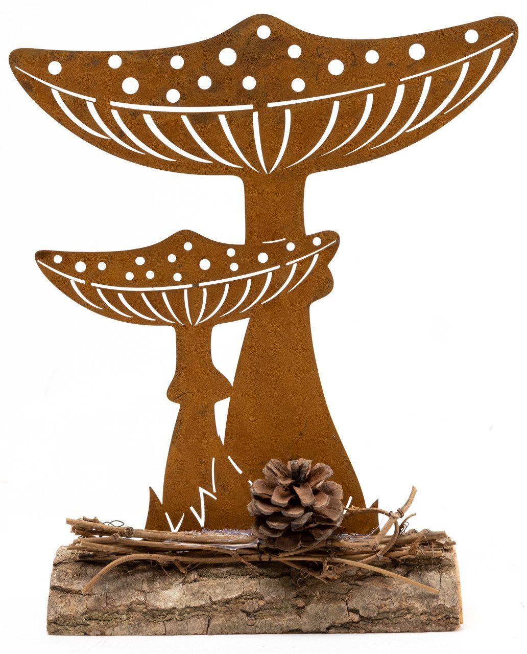 Trend Line Dekoobjekt TrendLine Dekofigur Pilze Metall 22,5 x 19 cm