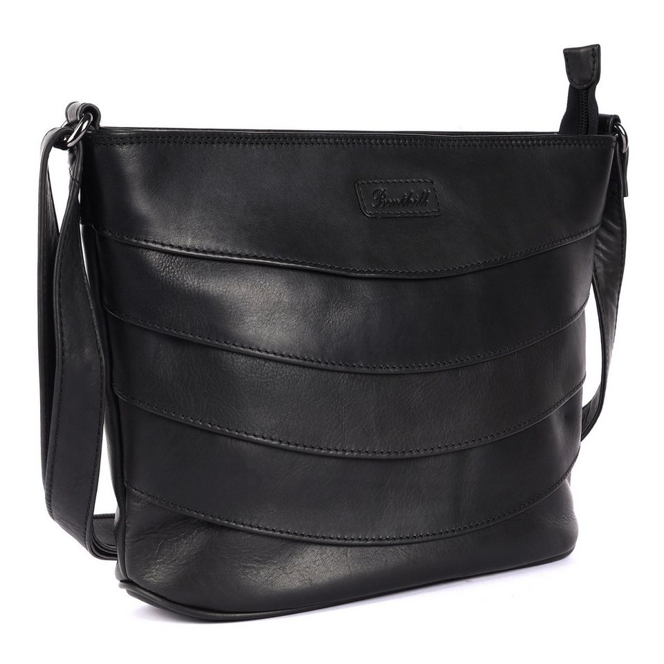 Benthill Umhängetasche Damen Echt Leder Handtasche Shopper Vintage Umhängetasche, Schultergurt / Umhängegurt Reißverschlussfach