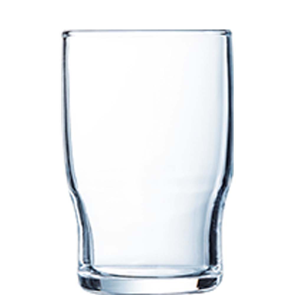 6 Stück Tumbler-Glas Füllstrich Glas gehärtet, gehärtet ohne Glas Campus, Trinkglas Tumbler transparent stapelbar 220ml Arcoroc
