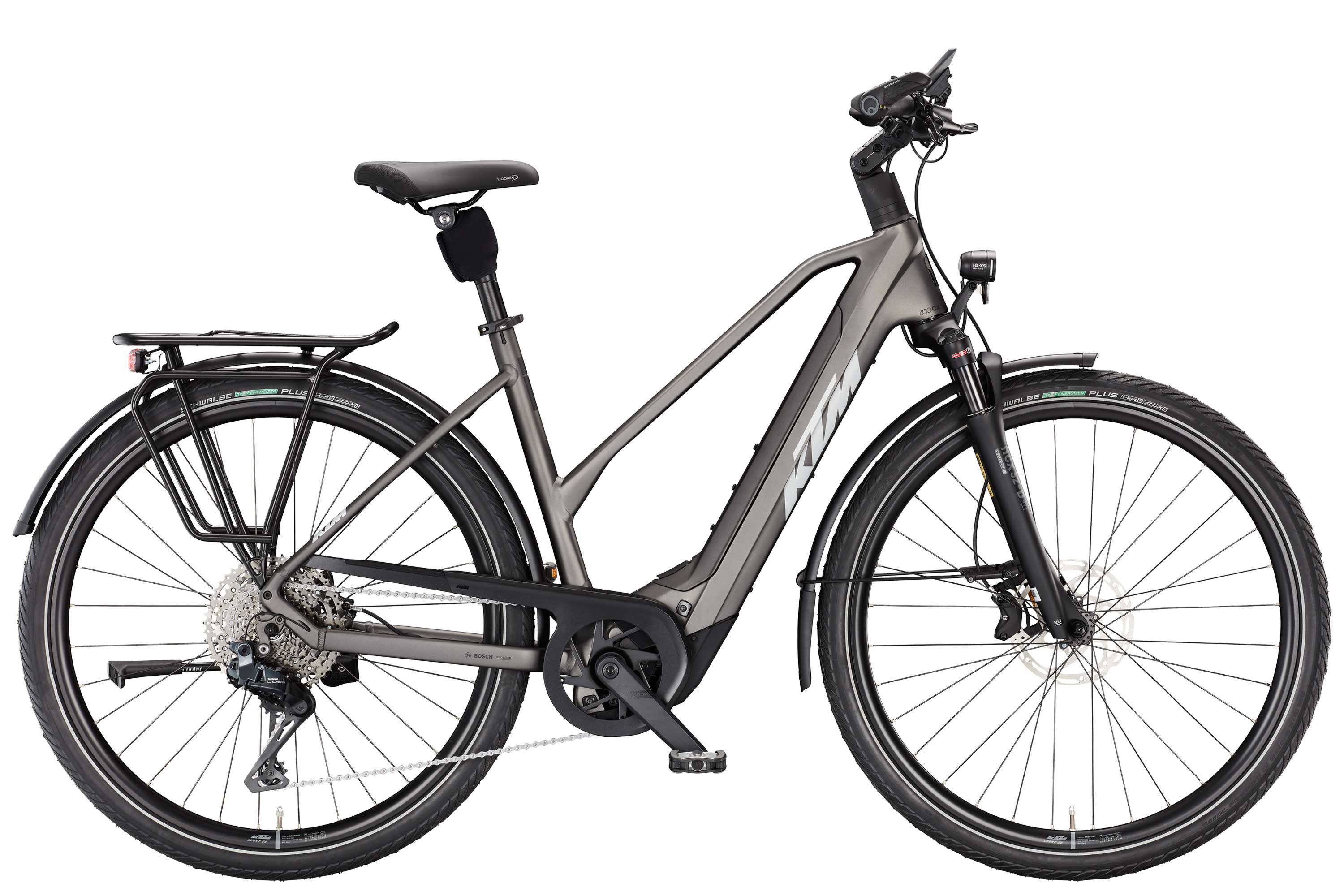 KTM E-Bike KTM Macina Style 820 Di2 800 Wh Damen Trapez grau 2026, 11 Gang SHIMANO CUES Di2 U8050-11 SGS shadow, Kettenschaltung, Bosch Performance Line CX GEN5 smart System, 800 Wh