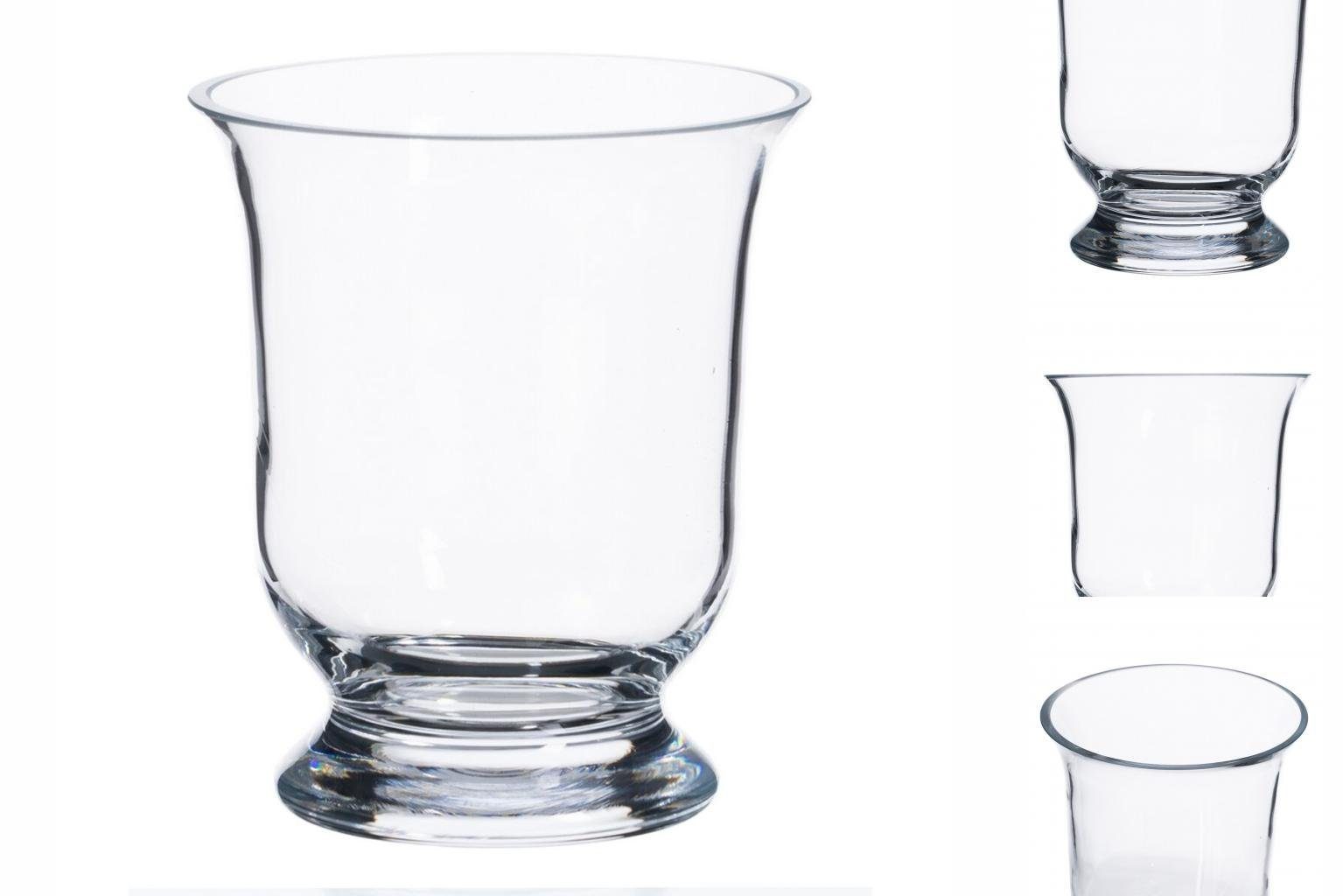Bigbuy Dekovase Vase 17,5 x 12 x 20 cm Glas Durchsichtig