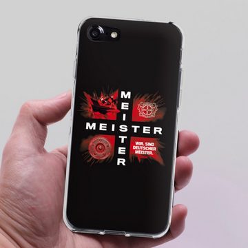 DeinDesign Handyhülle Bayer 04 Leverkusen Meister Offizielles Lizenzprodukt, Apple iPhone 8 Silikon Hülle Bumper Case Handy Schutzhülle