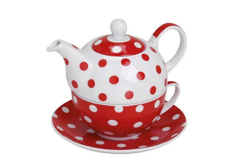 G. Wurm Teekanne Teekannen-Set mit Tassen und Teller Porzellan