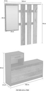 byLIVING Garderoben-Set Tamina, (2-St)