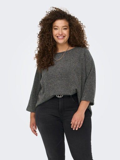 ONLY CARMAKOMA 3/4-Arm-Shirt CARMARTHA 3/4 TOP Kunstfaser, loose fit günstig online kaufen