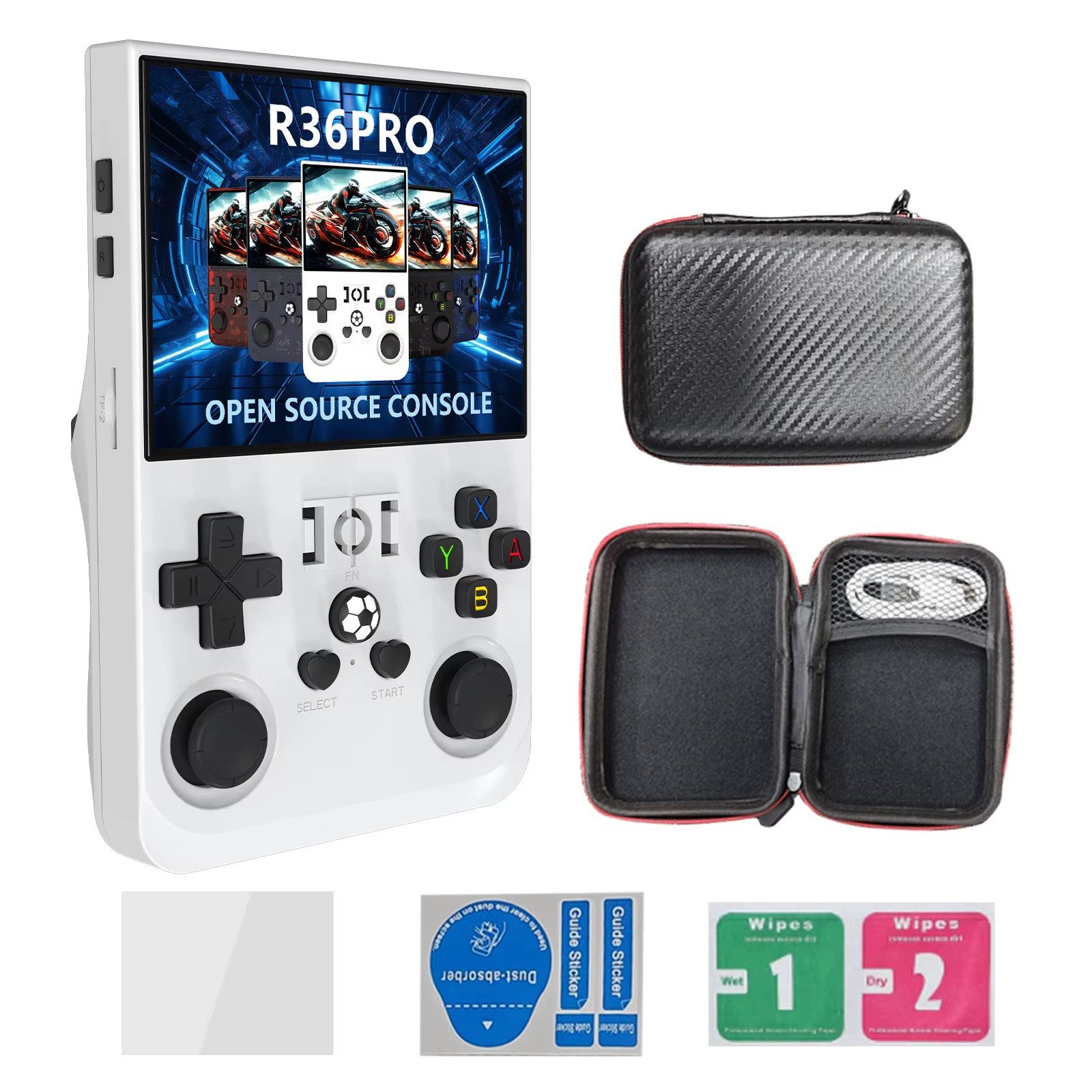 Pulse R36 PRO Retro Handheld-Konsole, 3,5” IPS, Linux, 64 GB, tragbar