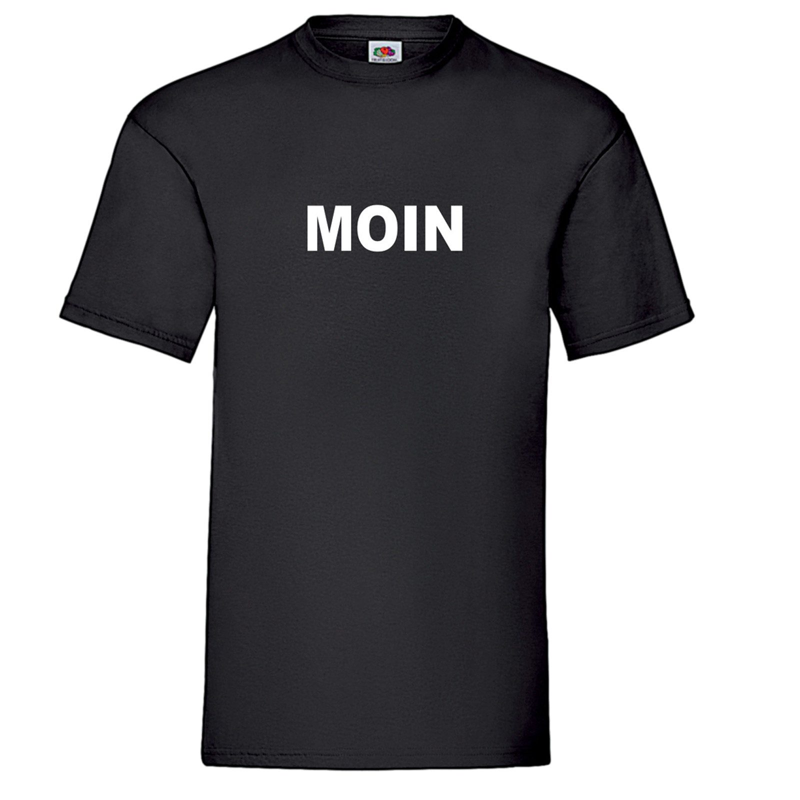 modAS T-Shirt Unisex Kurzarm-Shirt mit Moin-Print - Shirt aus Baumwolle mit Rundhals