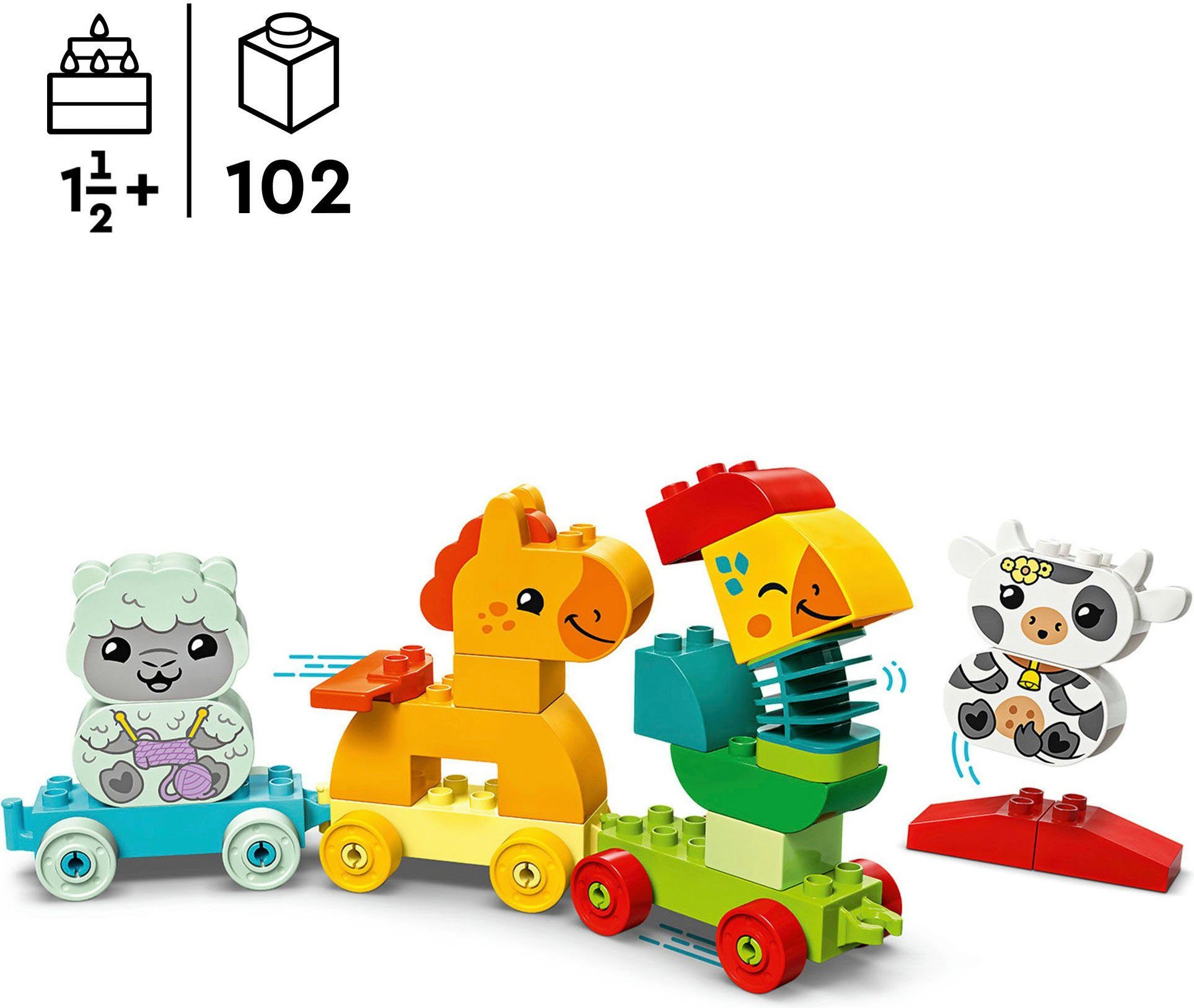 LEGO® Tierzug (10412), DUPLO My First Konstruktionsspielsteine, (19 St), Made in Europe