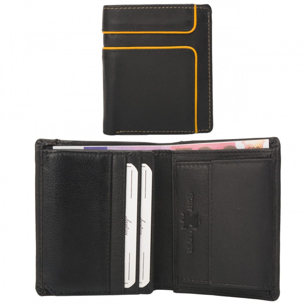 Geldbörse Color Exclusive Kleine Rindleder Geldbörse mit großem Kleingeldfach (1-tlg)