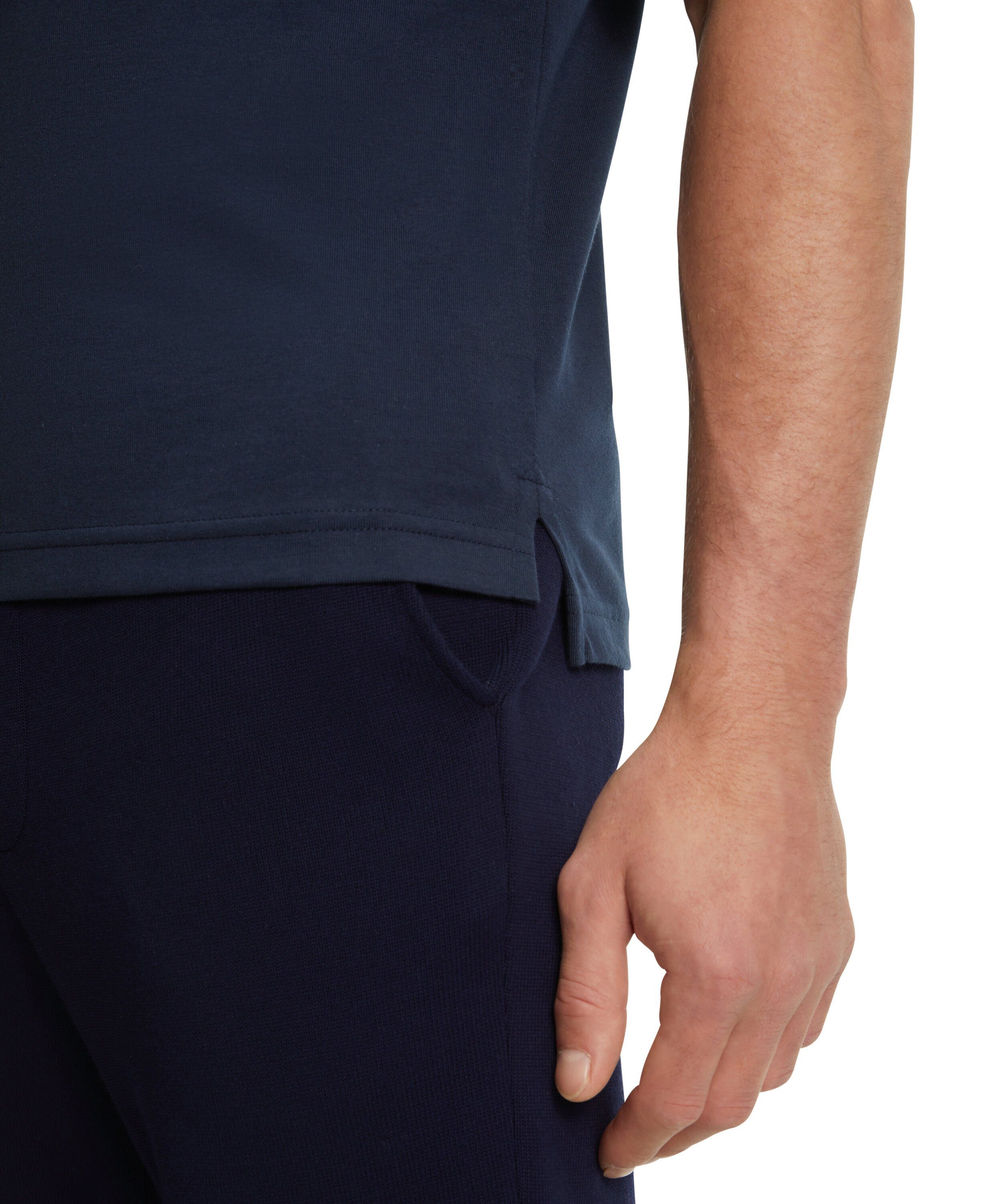 space hochwertiger Pima-Baumwolle Poloshirt FALKE aus blue (6116)