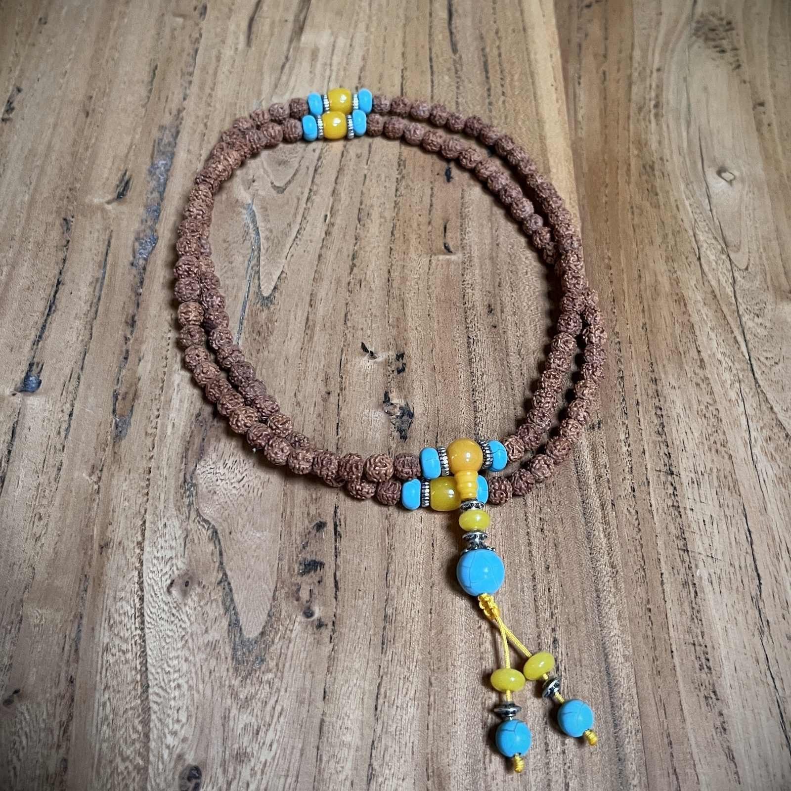 Asien LifeStyle Kette mit Anhänger Gebetskette Mala buddhistische Halskette