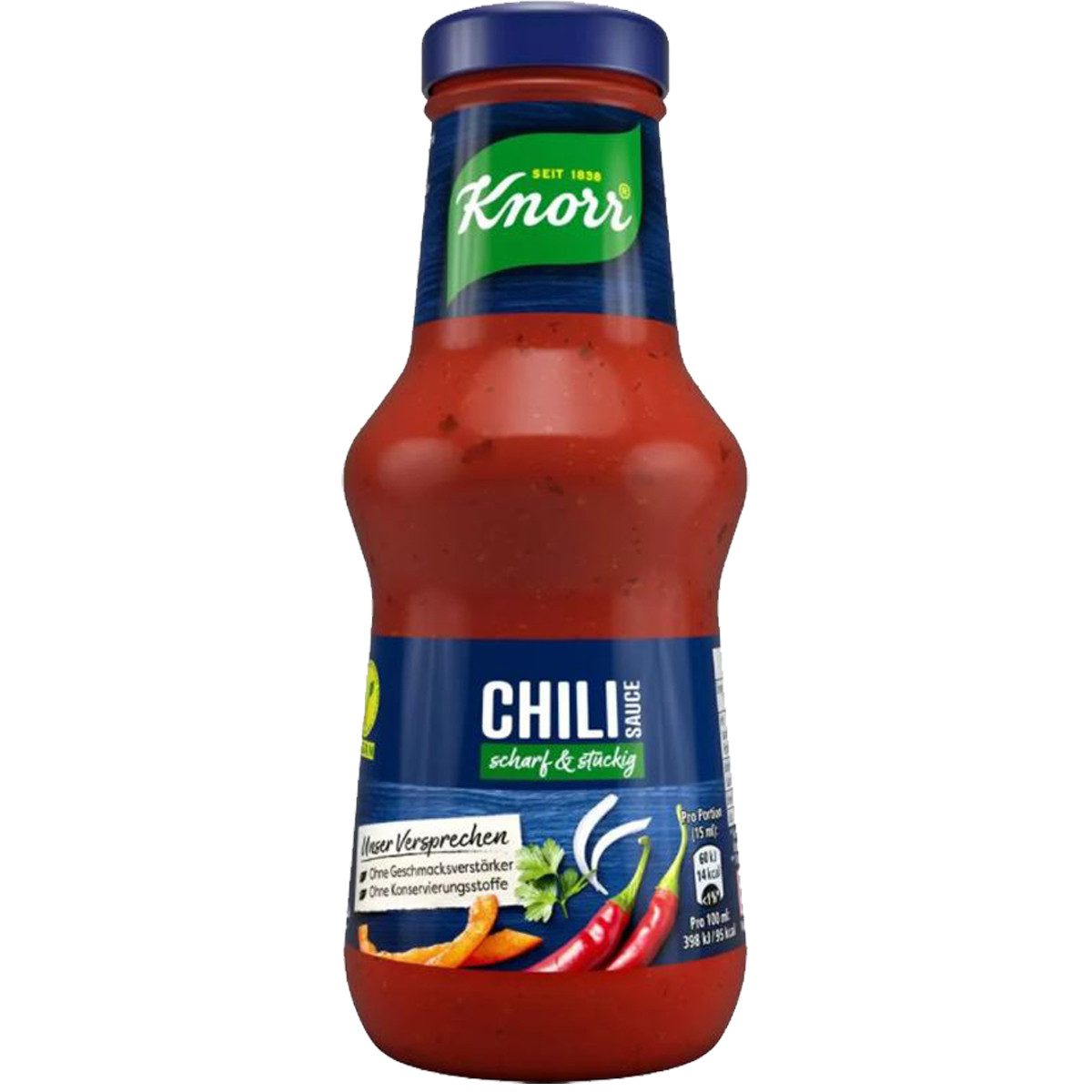 Knorr Saucen, Knorr Chili Sauce scharf und stückig perfekt zu Fleisch 250ml