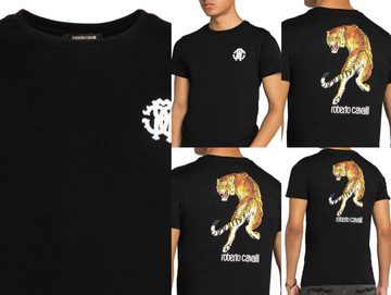 roberto cavalli T-Shirt ROBERTO CAVALLI FIRENZE TIGER LOGO PRINT LUXURY CREW NECK T-SHIRT SHIR