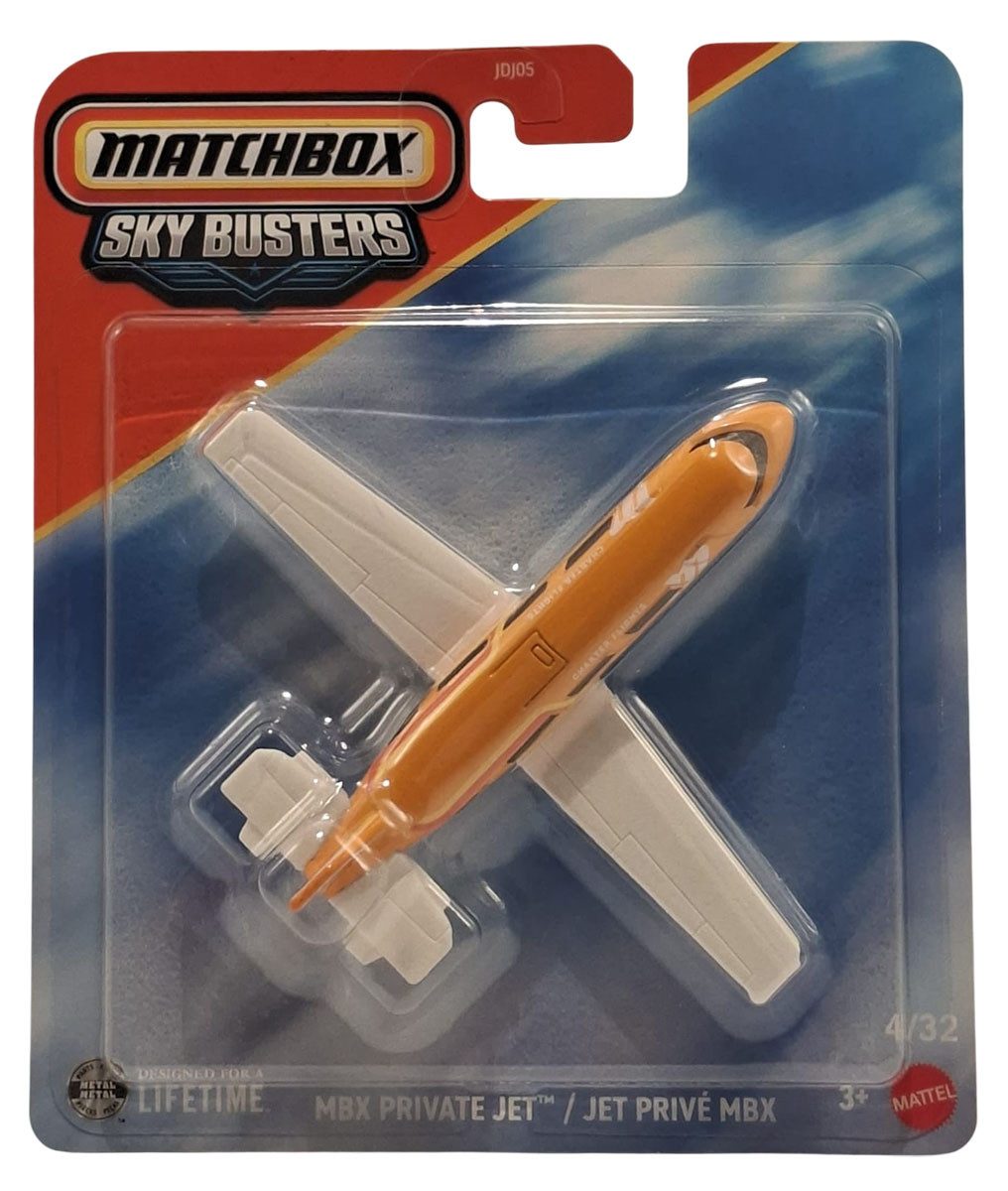 MATCHBOX Spielzeug-Flugzeug Mattel JJW23 Matchbox Sky Busters Modellflugzeug MBX Private Jet
