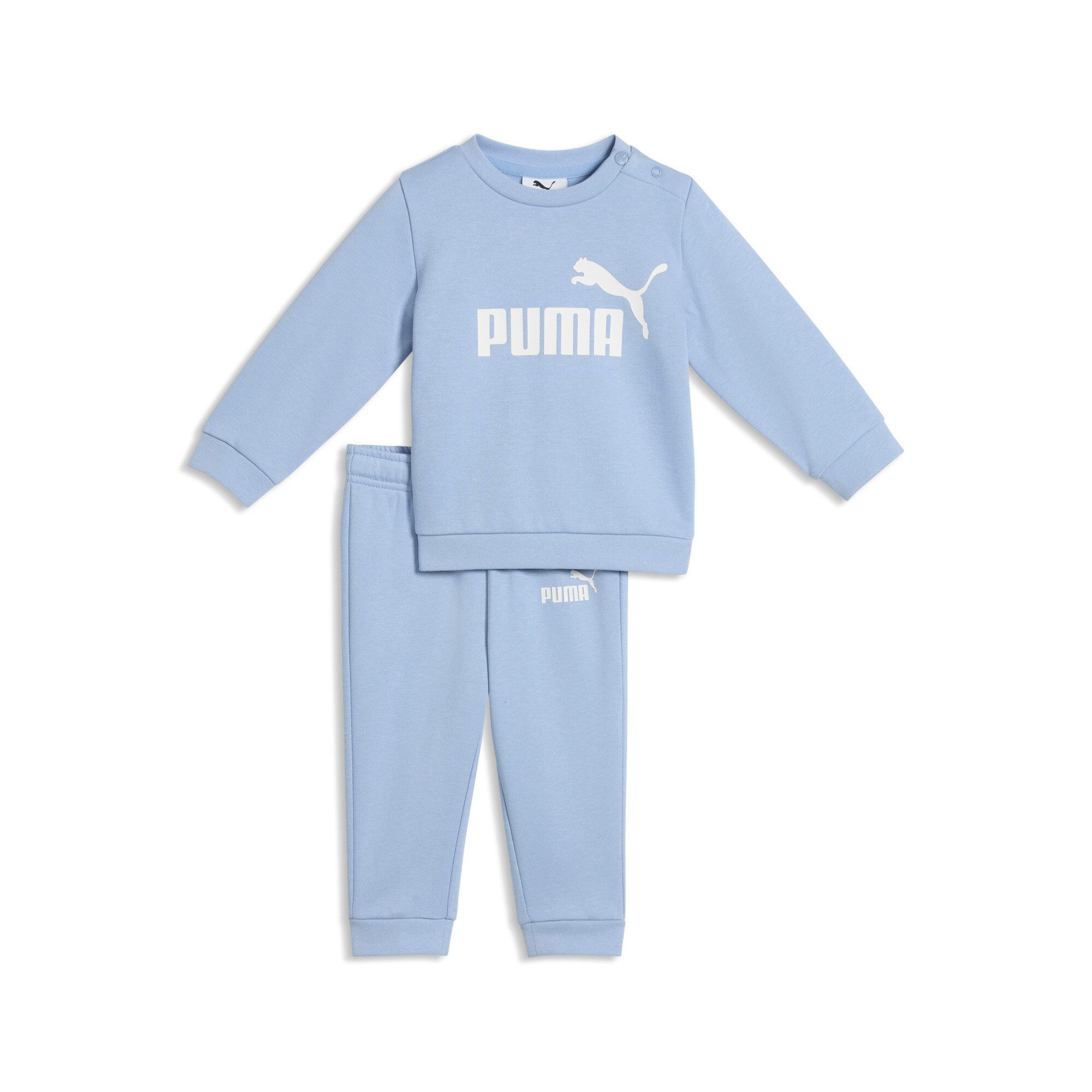 PUMA Trainingsanzug MINICATS ESS CREW SET FL INF (2-tlg), aus kuscheligem Fleecestoff