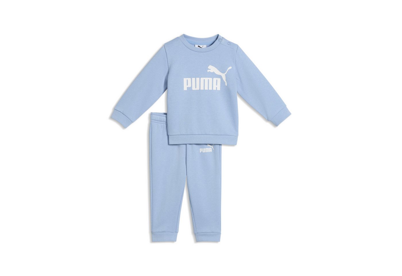 PUMA Trainingsanzug MINICATS ESS CREW SET FL INF (2-tlg), aus kuscheligem Fleecestoff