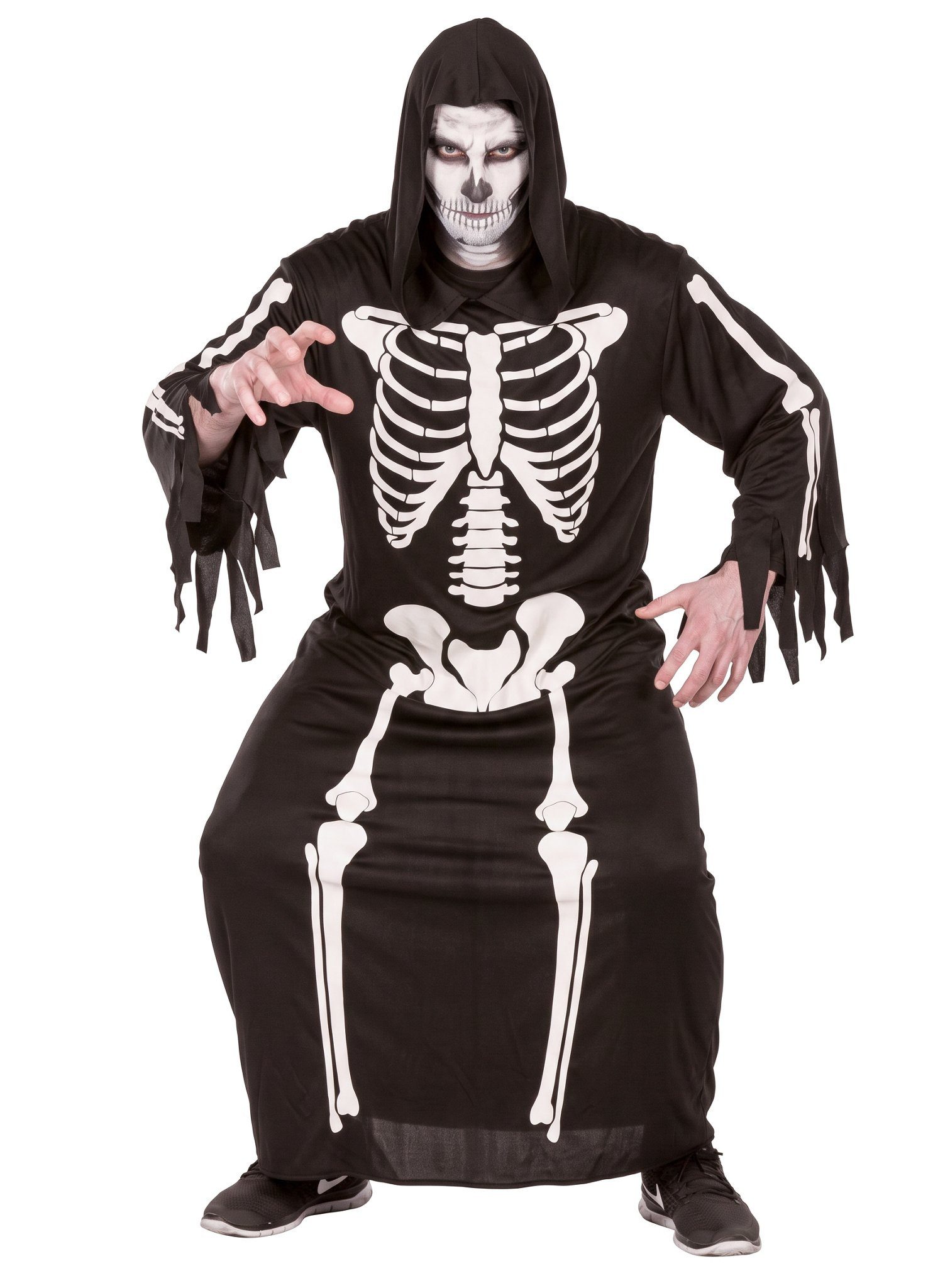Rubie´s Kostüm Skelettrobe, Klassisches Geisterkostüm in Form einer weiten Robe