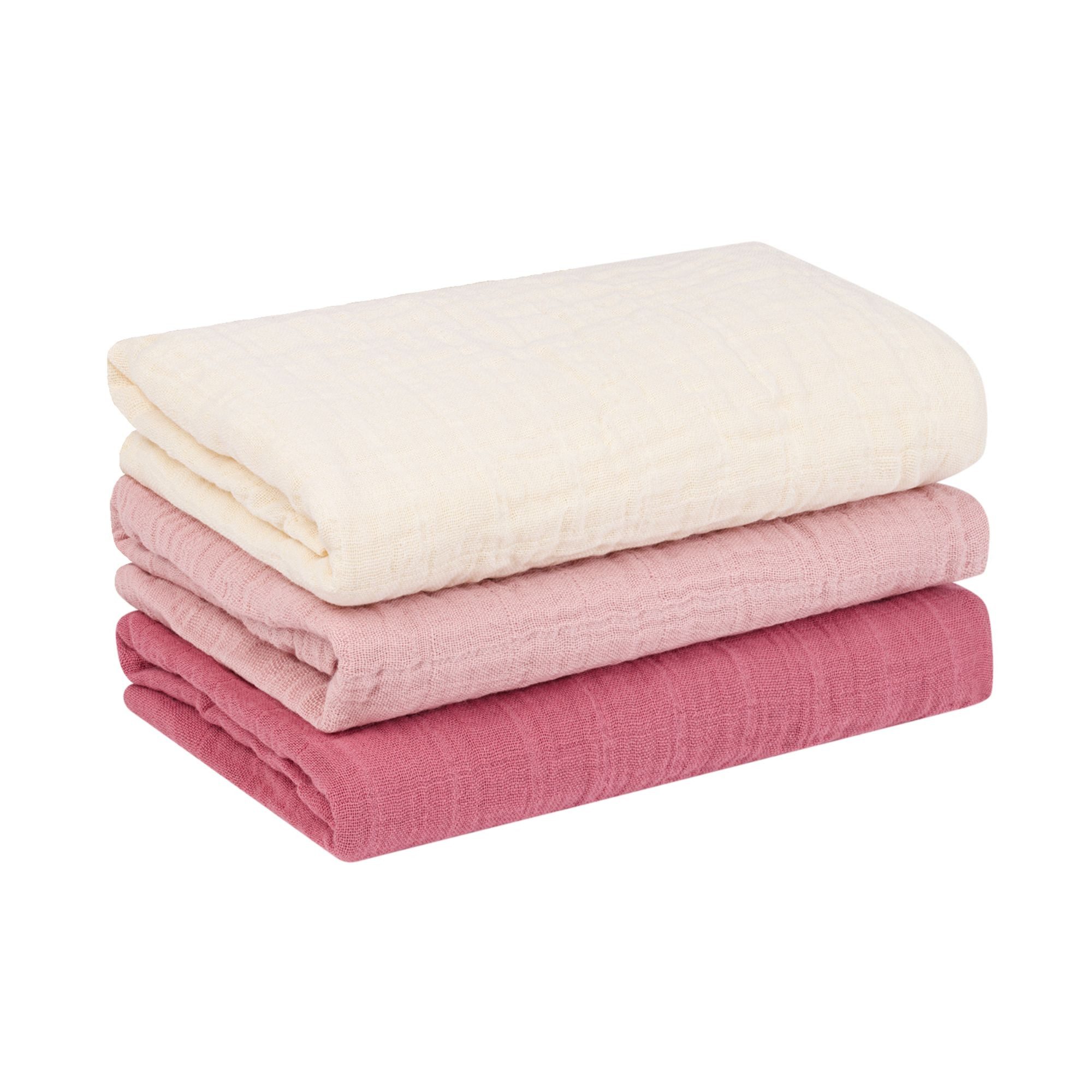 furora BABY Spucktuch Baby Mulltücher Sets (Bio-Musselin: super soft) 80x80cm oder 25x25cm, Sehr weich