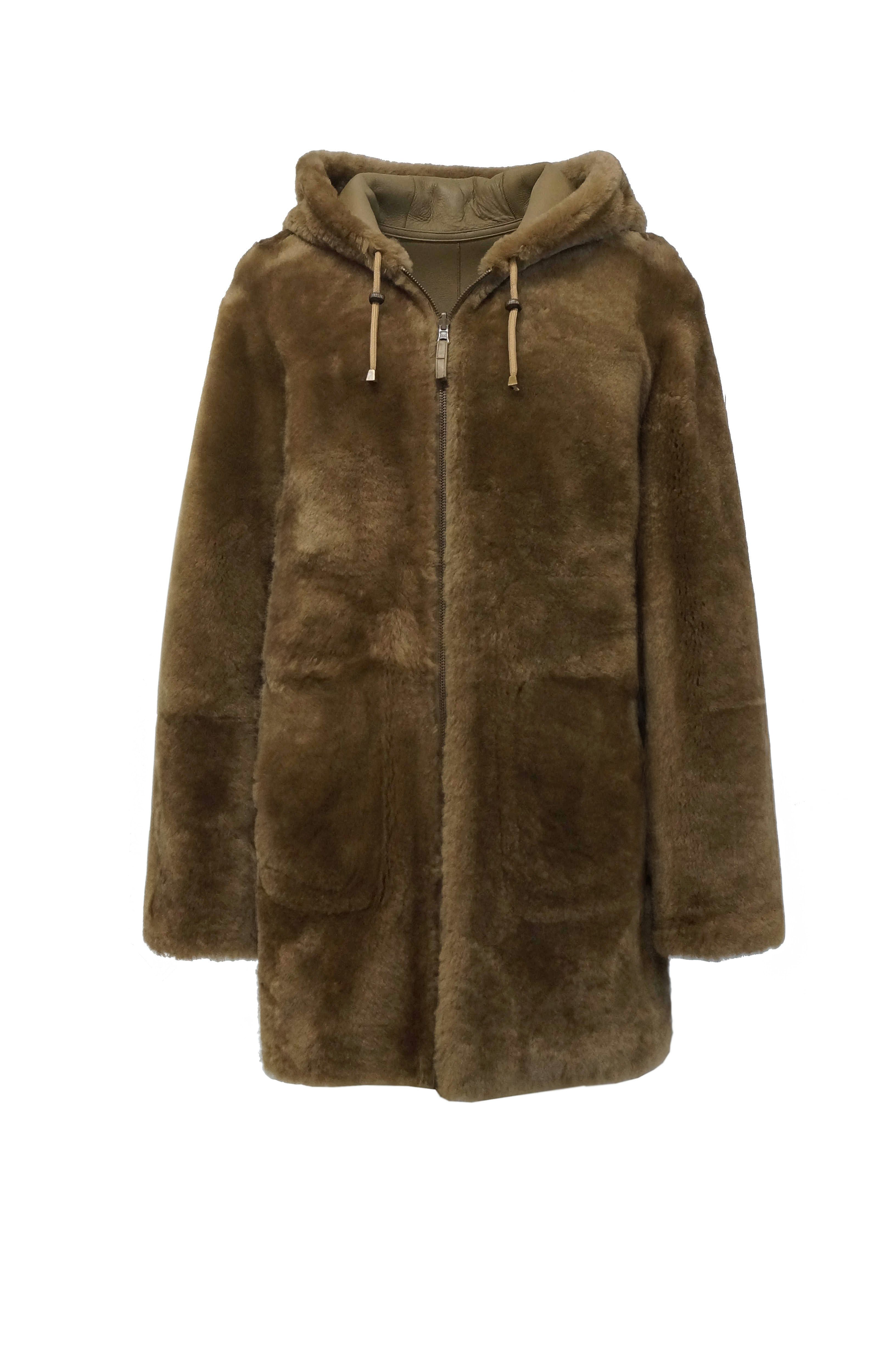 FUNK since 1776 Ledermantel aus Merino Lamm zum Wenden kann von beiden Seiten getragen werden