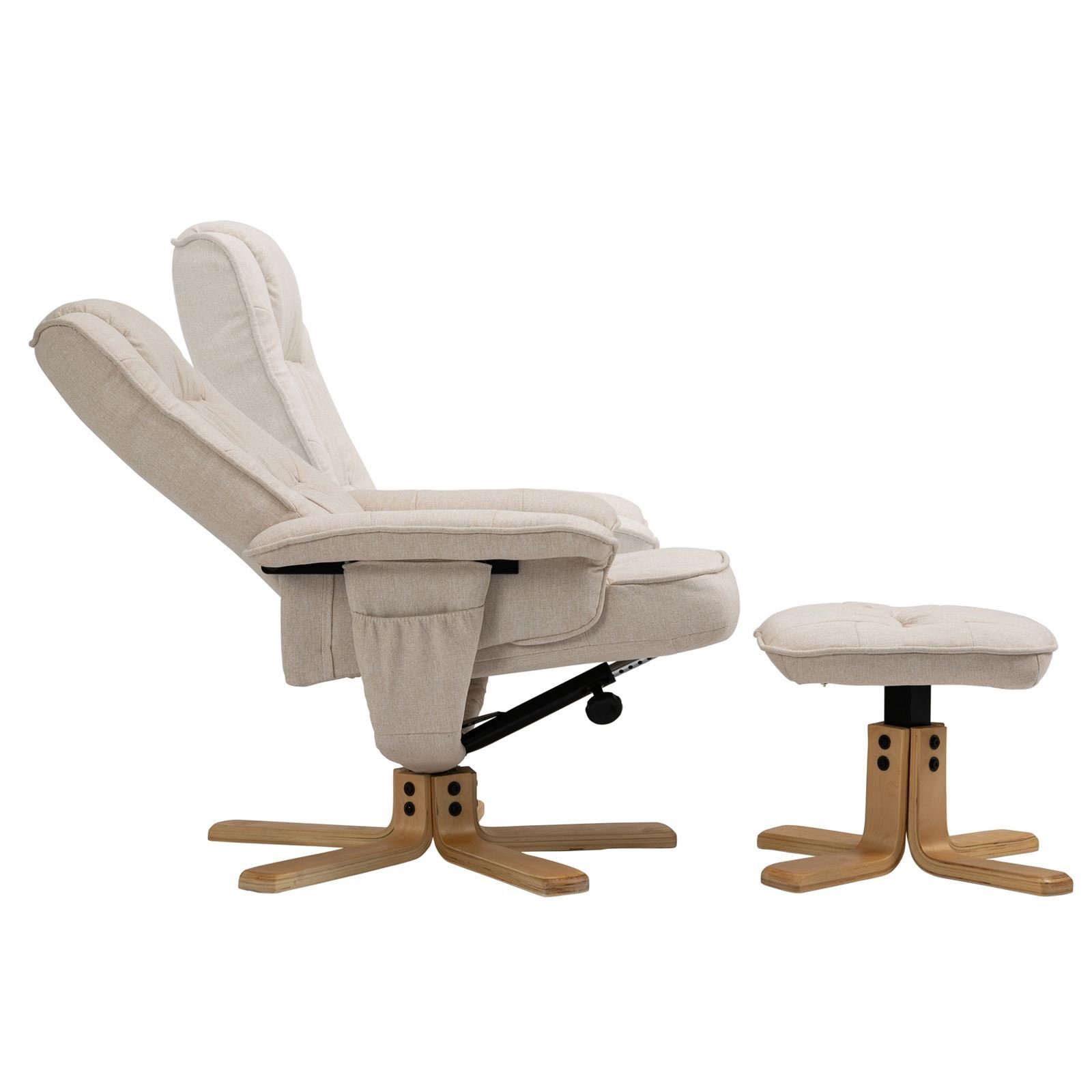 IDIMEX Relaxsessel CHARLY, Fernsehsessel mit Hocker, günstig online kaufen