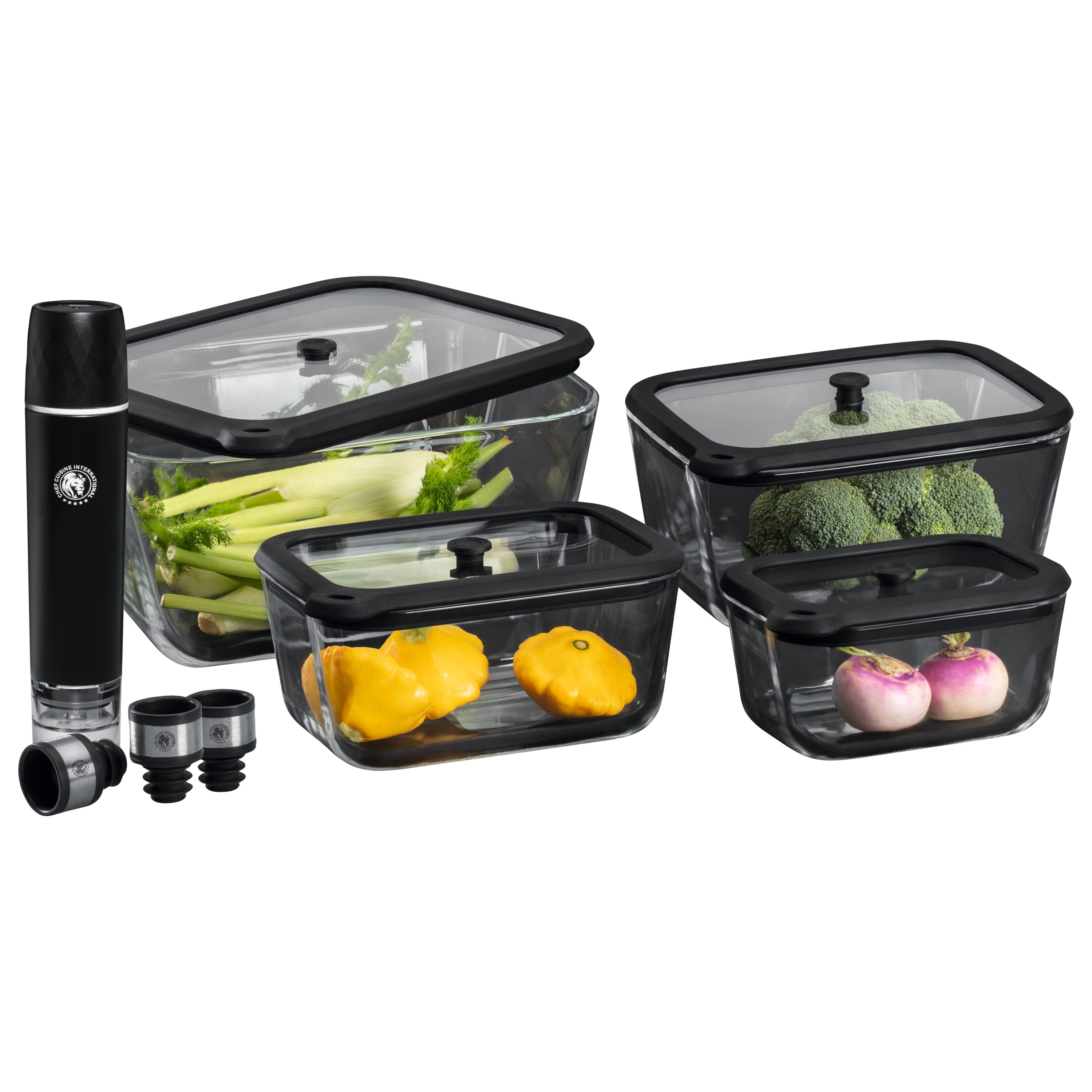CHEF CUISINE International Aufbewahrungssystem Vakuum Starter-Set, (8-tlg)