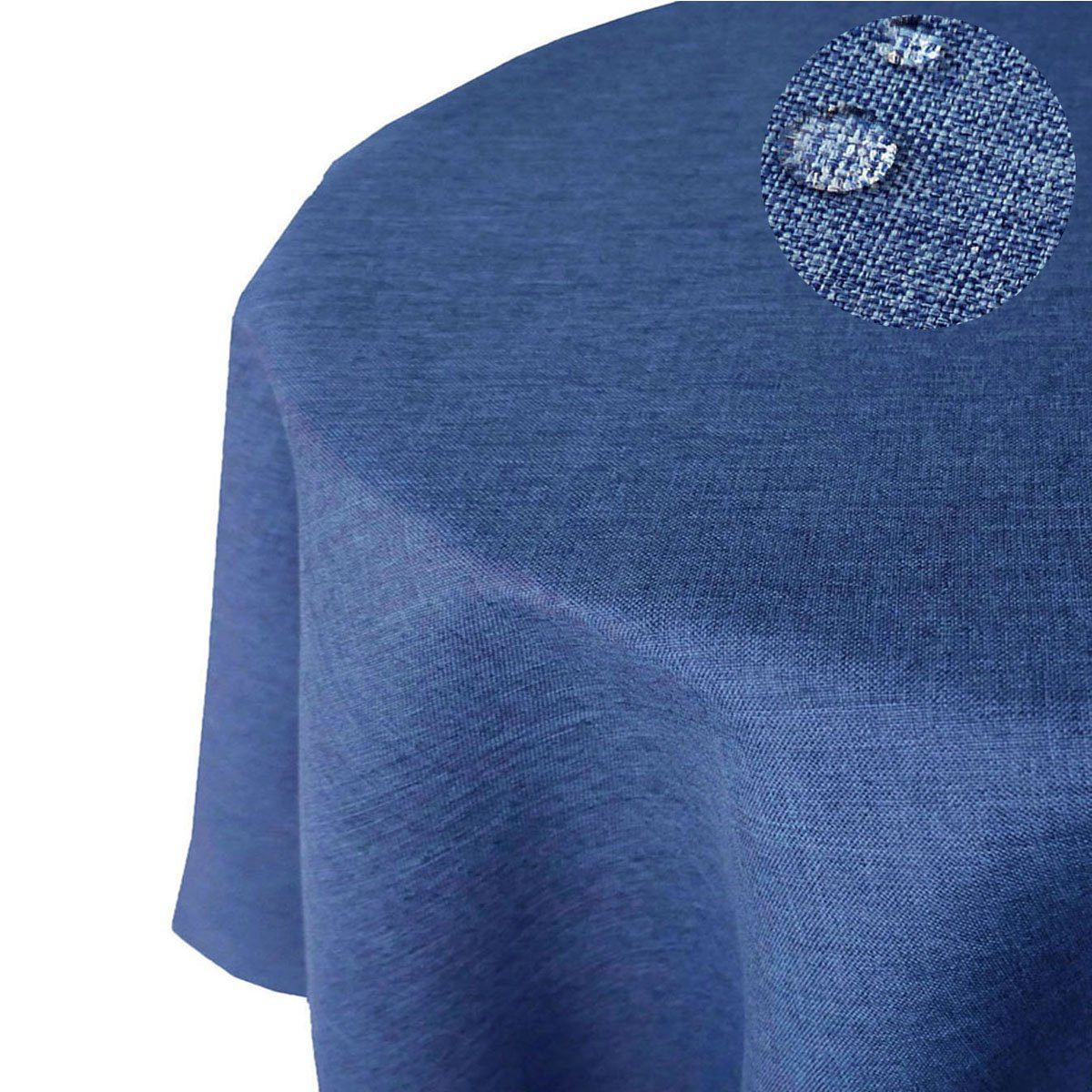 Tischdecke Leinenoptik RUND Tischdecke uni Gartentischdecke, bügelfrei, Lot günstig online kaufen