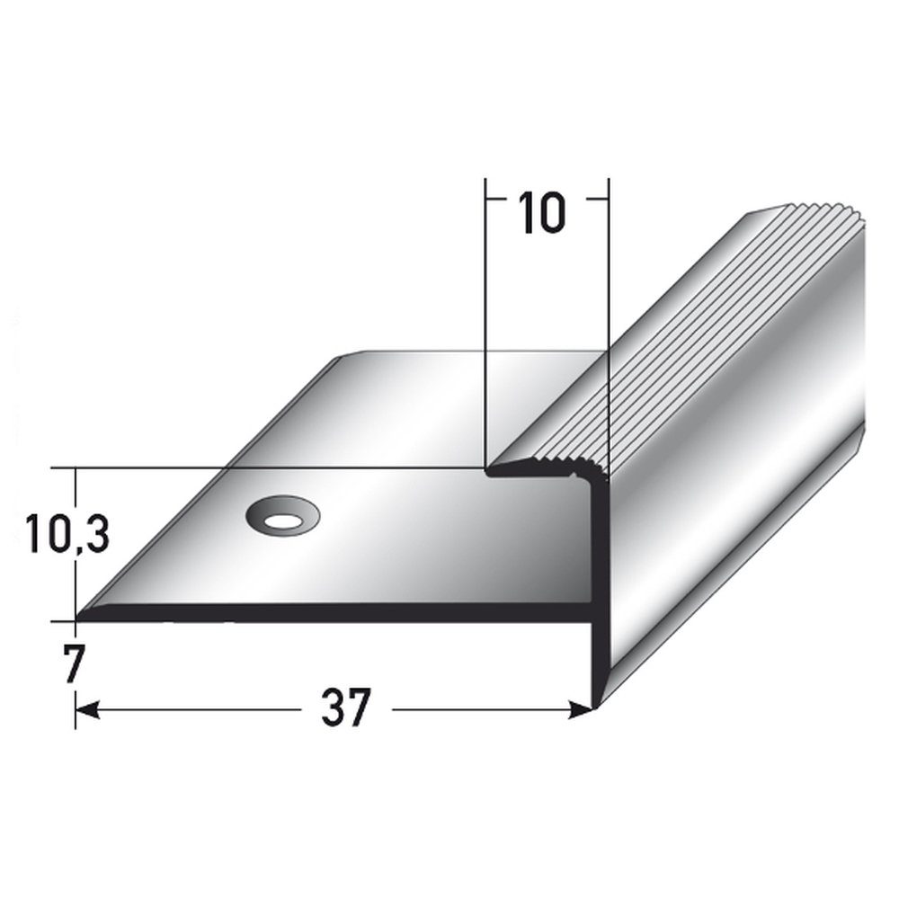 PROVISTON Abschlussprofil Aluminium, 37 x 10.3 günstig online kaufen