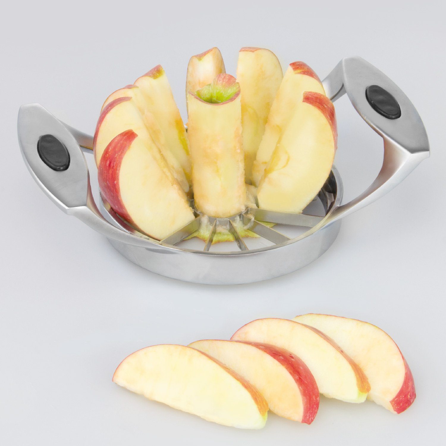 Apfel- Softtouch-Griffe, Zinklegierung, 1-tlg) bremermann Birnenschneider, und Obstschneider bremermann Set, (kein