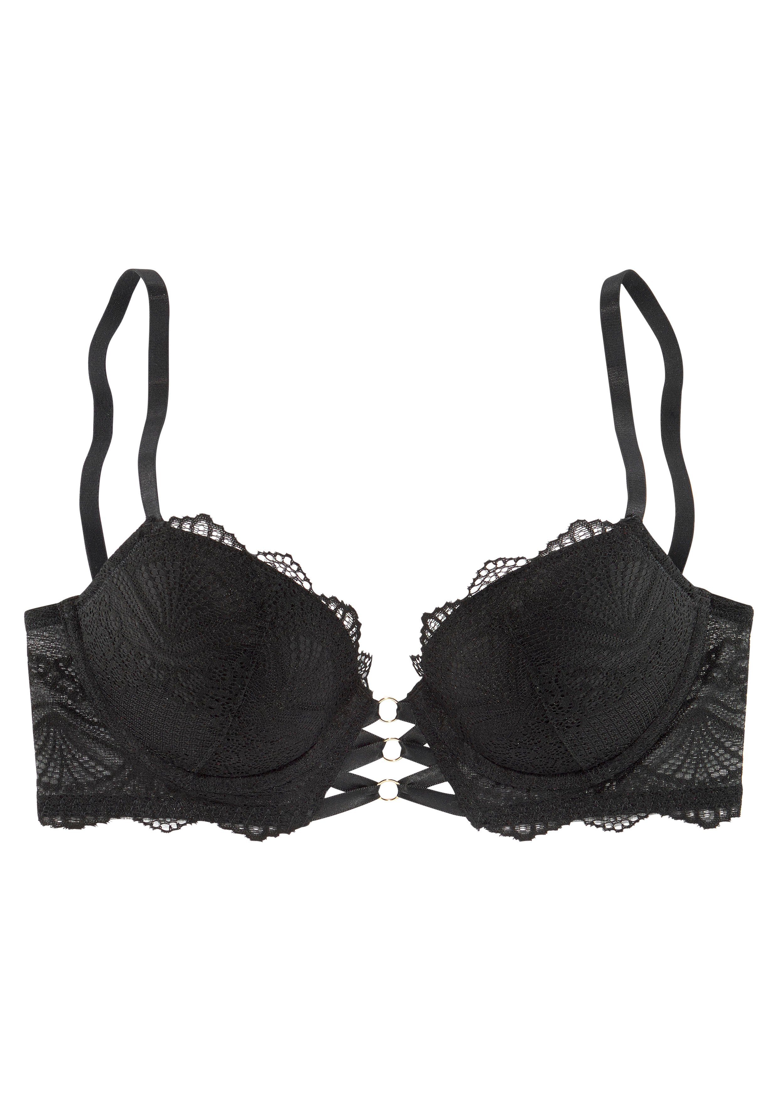 LASCANA Push-up-BH Eleonora mit dekorativer Schnürung vorn, sexy Dessous