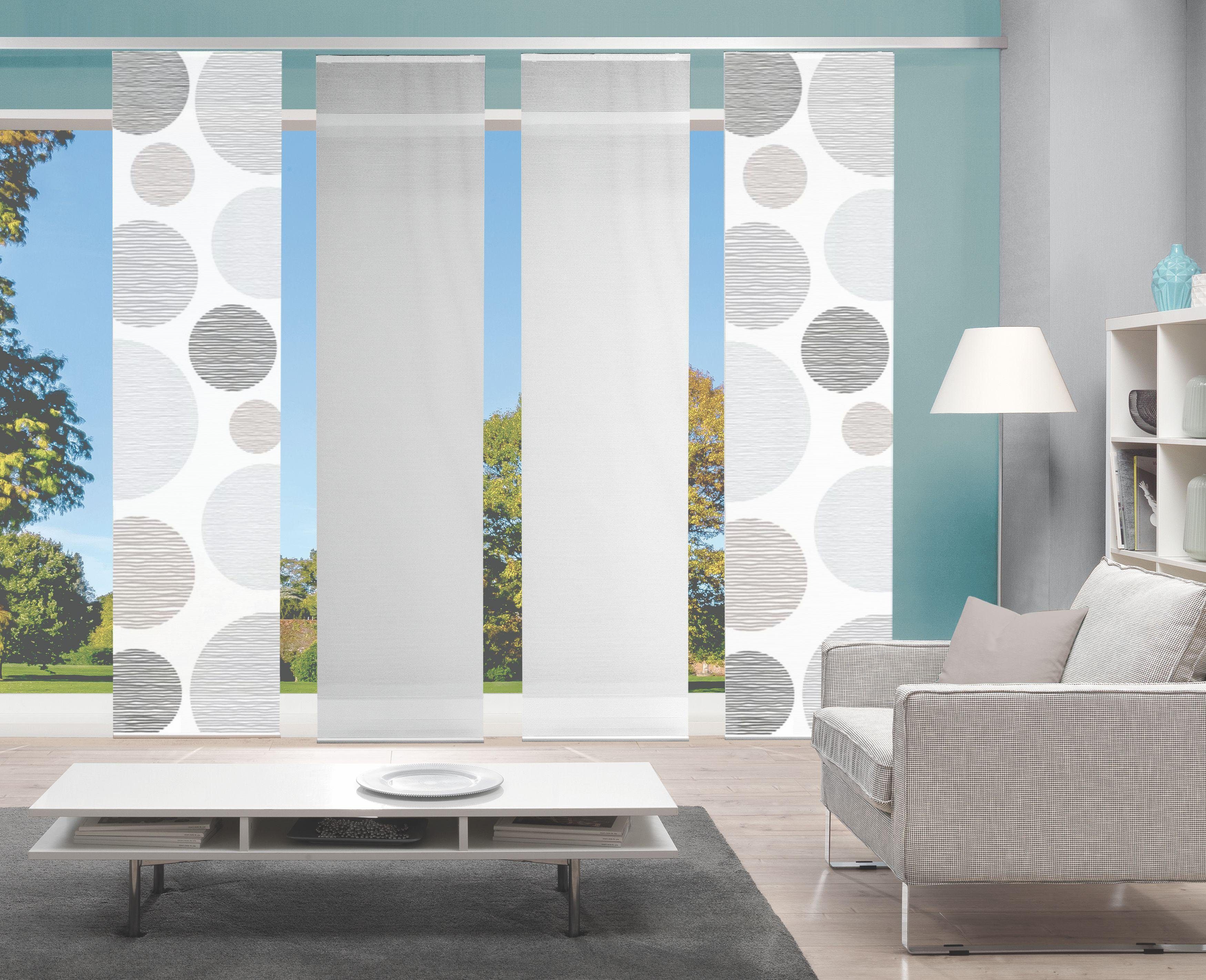 Vision S Schiebegardine 4ER SET BORDEN, günstig online kaufen