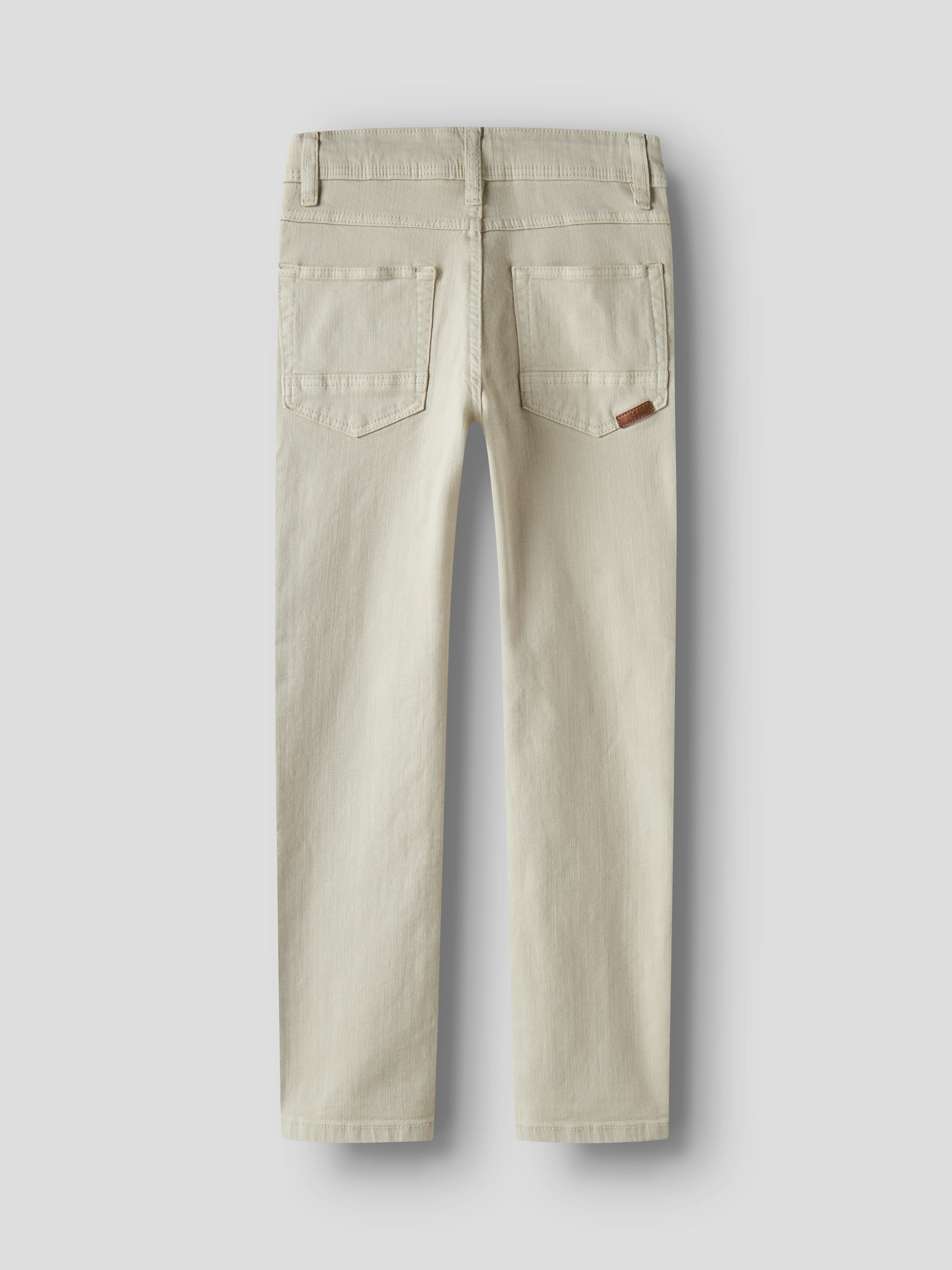 Name It Röhrenhose NKMTHEO für Jungen mit verstellbarem Bund und schmaler Silhouette slim fit, Twill, Reißverschluss, uni