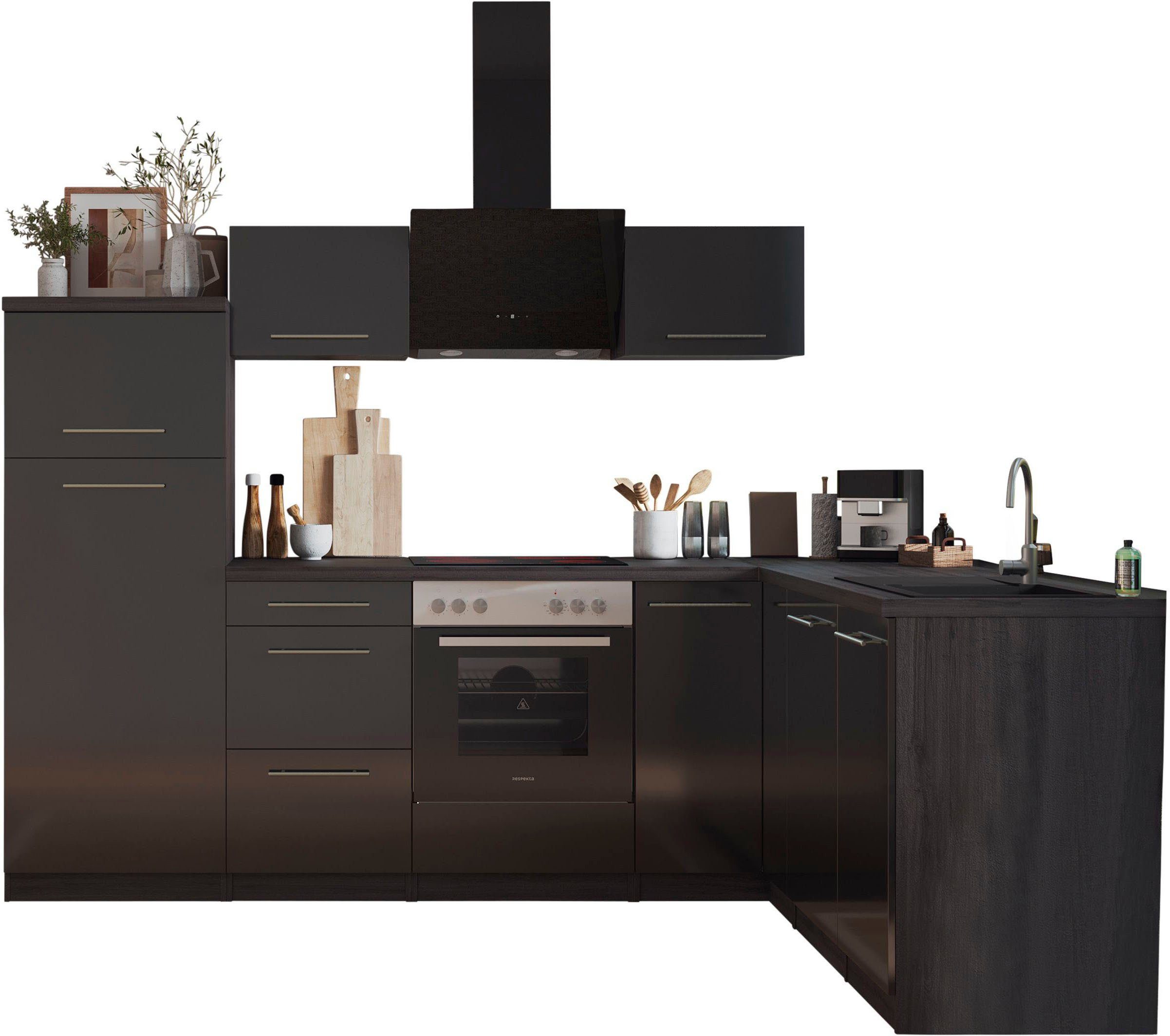 RESPEKTA Küche Amanda, Breite 260 cm, günstig online kaufen