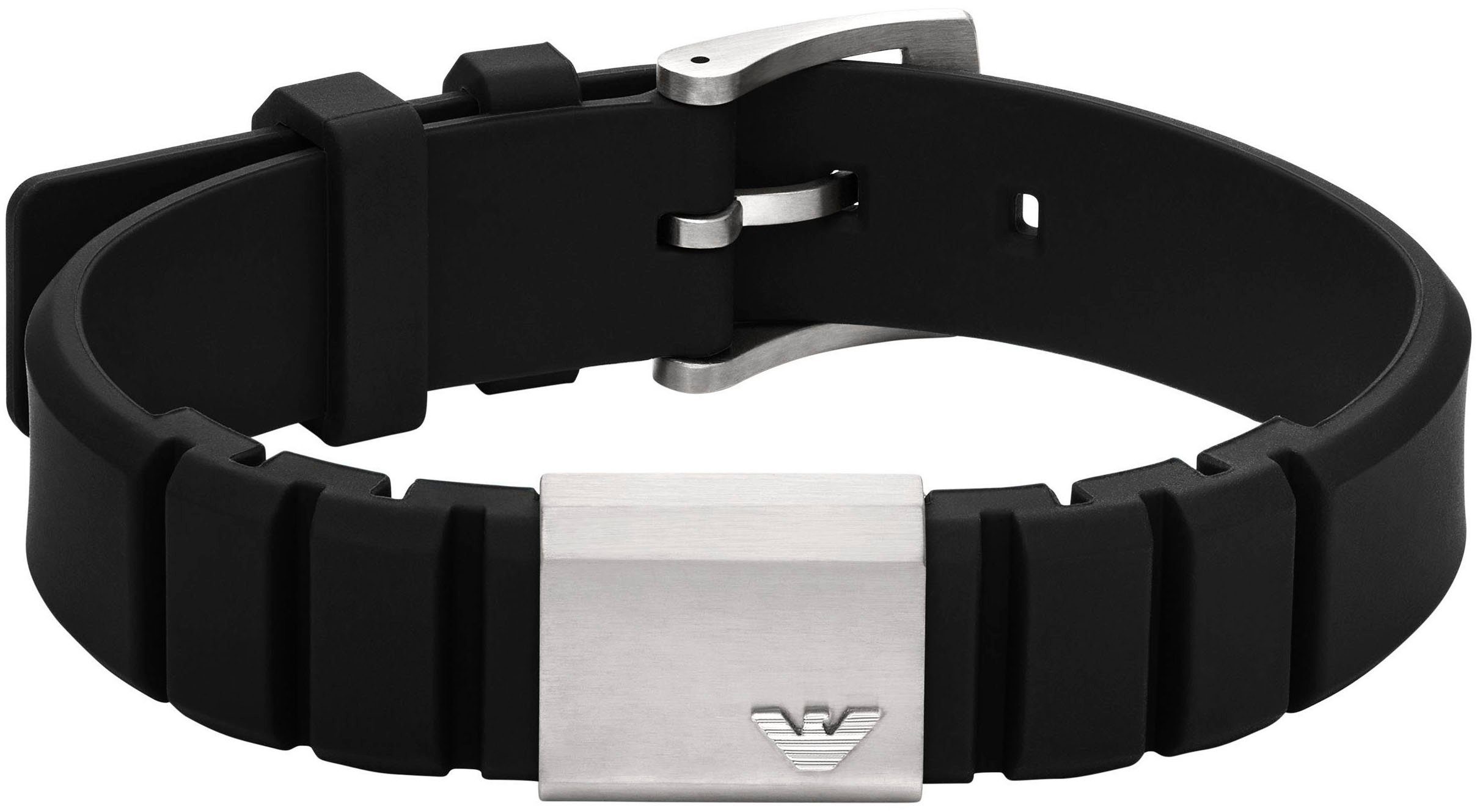 Emporio Armani Armband Ювелирные изделия Geschenk Edelstahl Silikon Armschmuck EAGLE LOGO