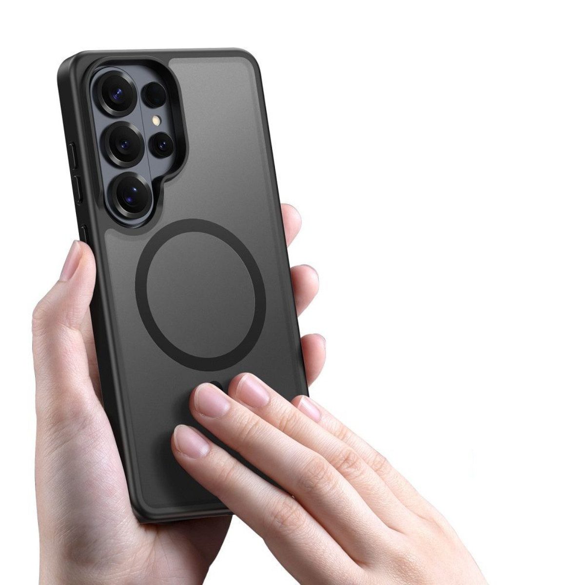 Dux Ducis Handyhülle Yind Magnetfunktion Kompatibel mit Samsung Galaxy S26 Ultra Schwarz 6,9 Zoll, Schlanke Hülle mit integrierter Magnetfunktion für kabelloses – Bild 4 von 4