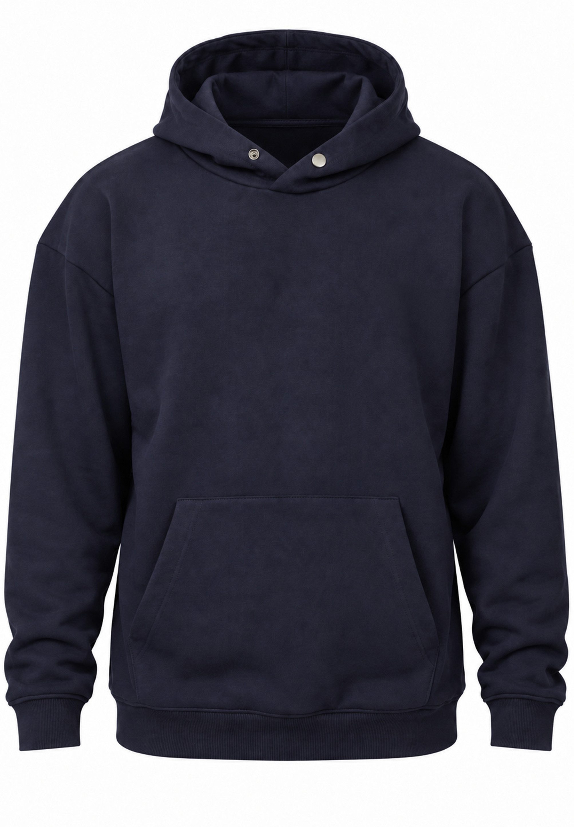SOULSTAR Hoodie S2OSAN Herren Oversize Kapuzenpullover mit Button Pullover Sweater